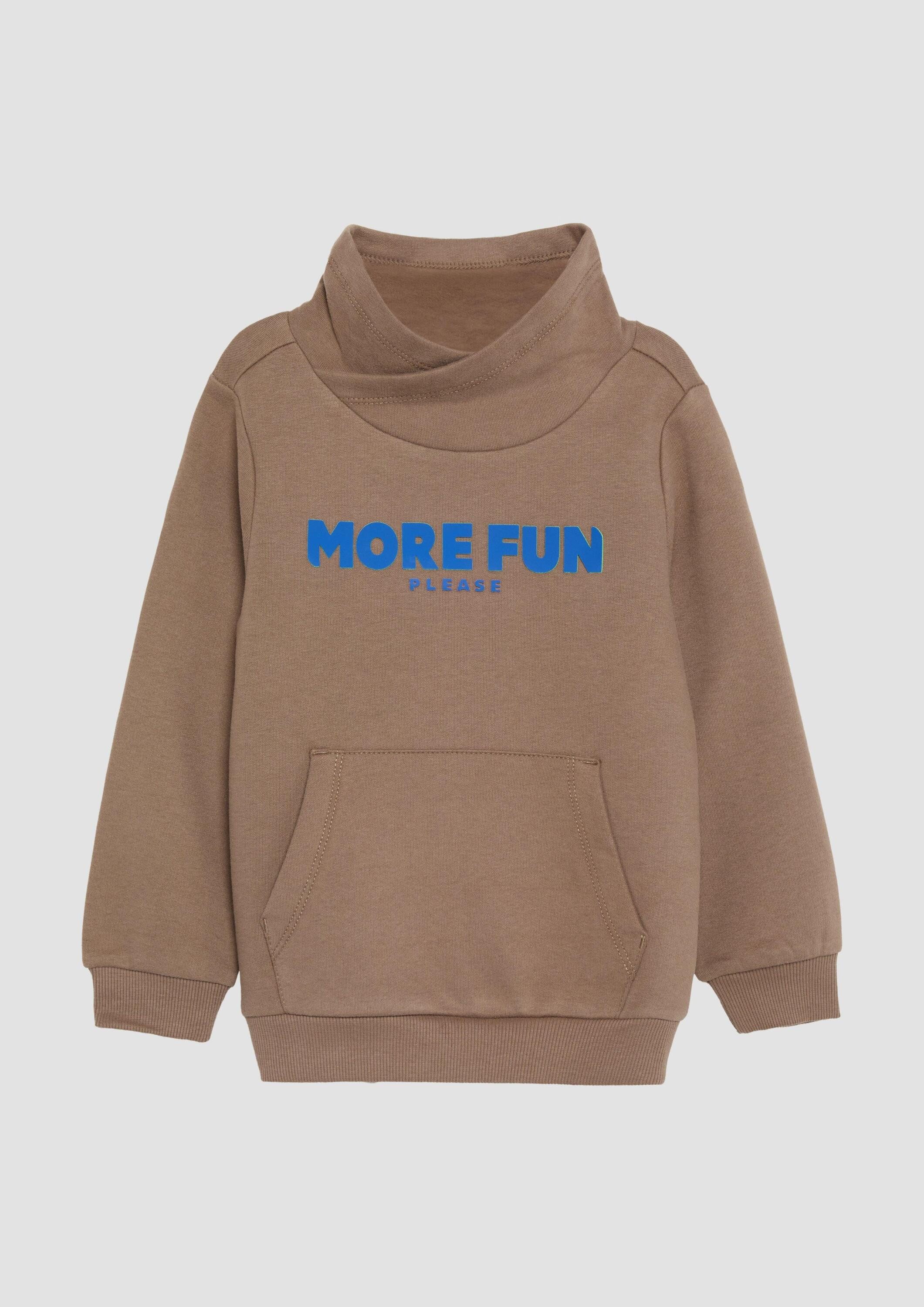 s.Oliver Sweatshirt Sweatshirt Wärmendes Sweatshirt mit erhabenem Print