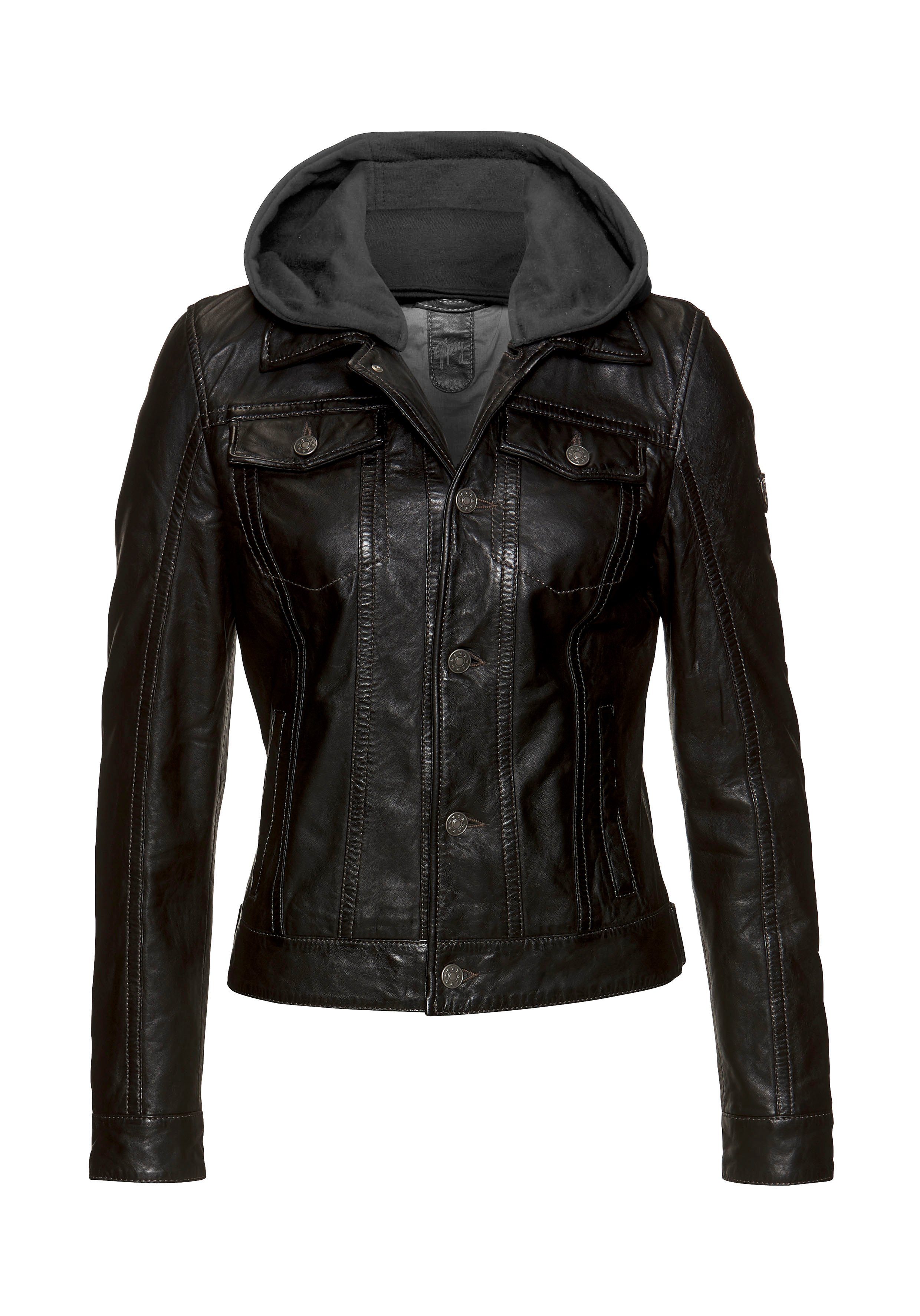 Damen Lederjacke in schwarz online kaufen | OTTO