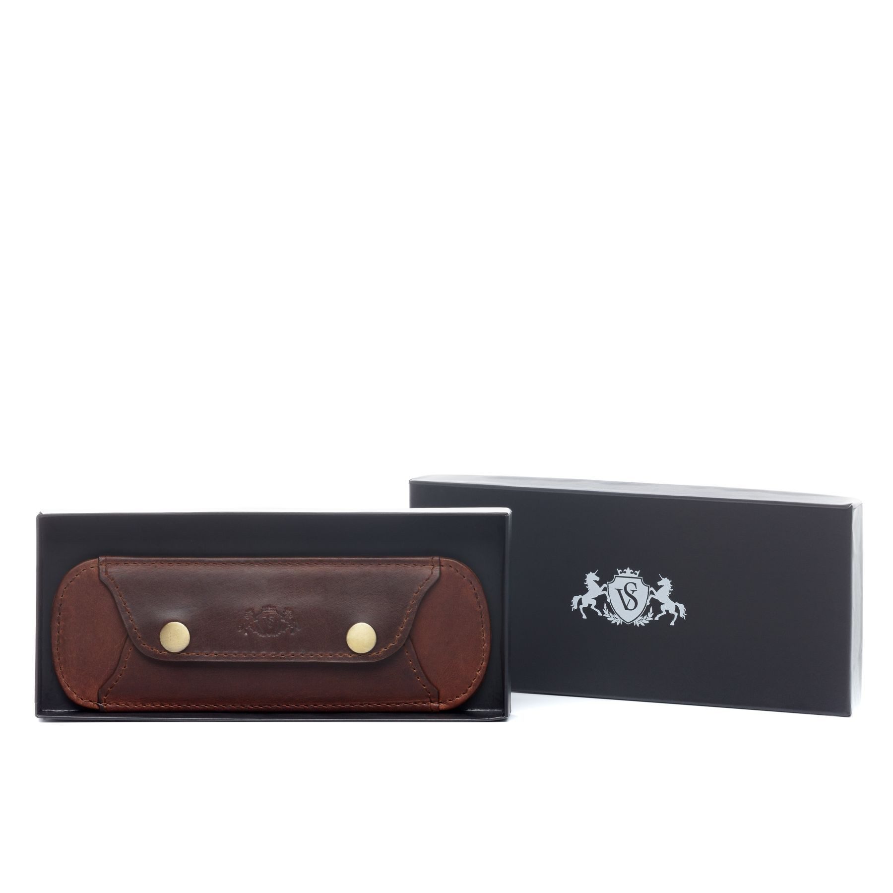 SID & VAIN Bauchtasche »JEFFY«, Schulterpolster für Reisetasche echt Leder Unisex, Schultergurt braun