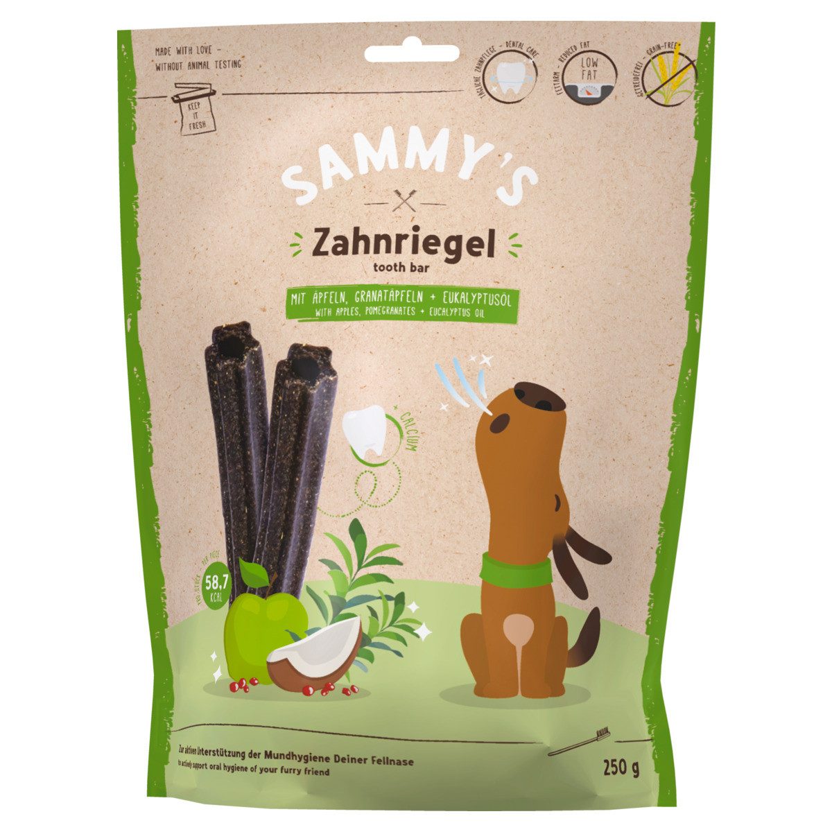 Bosch Petfood Sammys Zahnriegel 250 g - 6 Stück, für: Hund