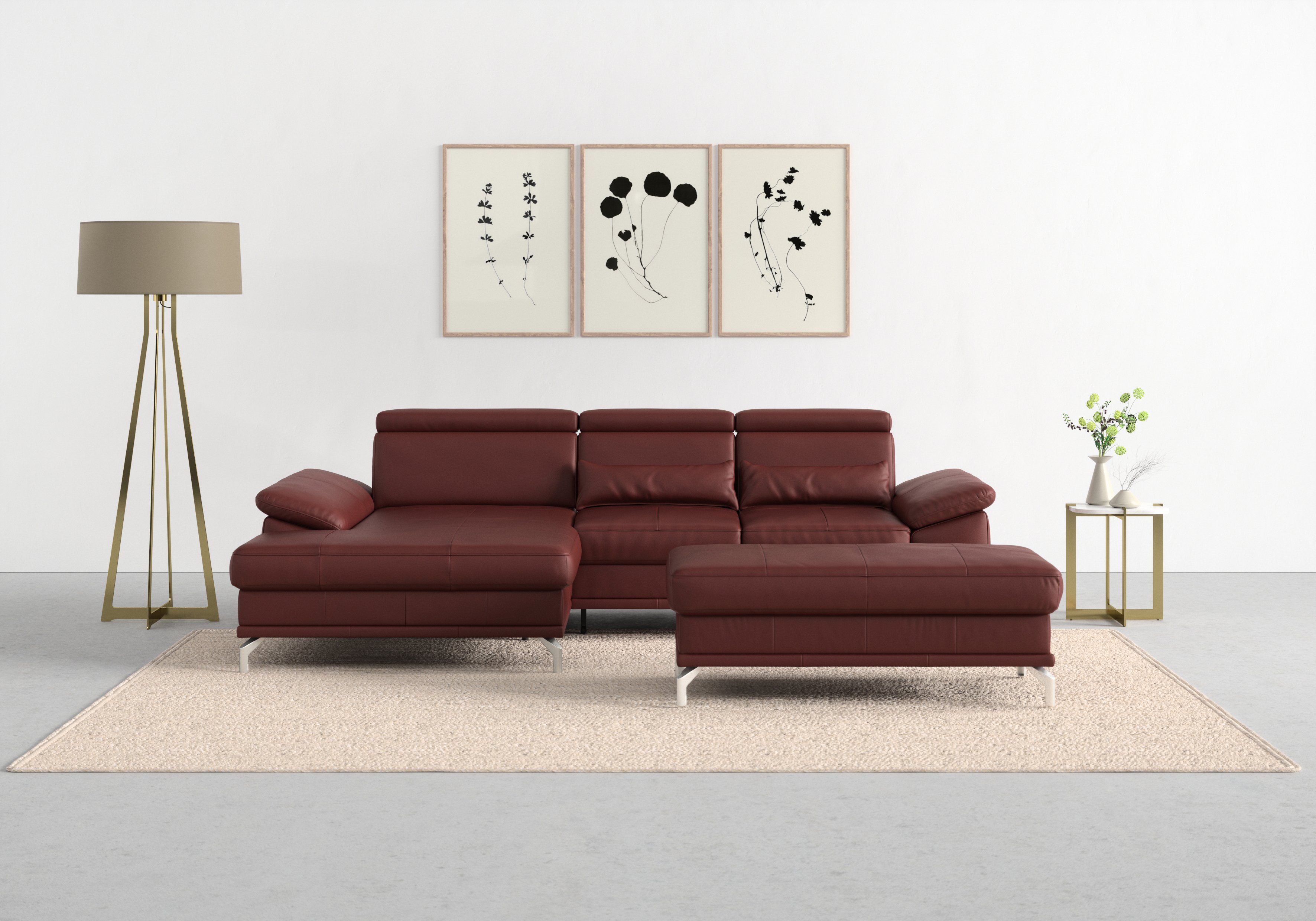 sit&more Ecksofa Cabrio L-Form, mit Sitztiefenverstellung, günstig online kaufen