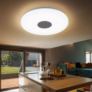 Globo LED Deckenleuchte, LED-Leuchtmittel fest verbaut, Warmweiß, LED Deckenleuchte Deckenleuchten Wohnzimmer Deckenlampe in
