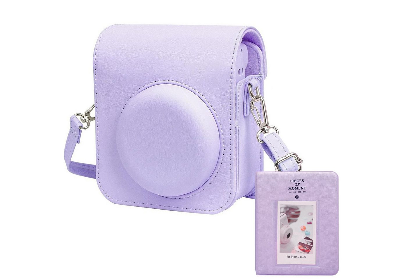Mutig Kameratasche Kamera Tasche Kompatibel Instax mini 12, Kameratasche für Schutzhülle (Sofortbildkamera Reisetasche mit Schulterriemen und Tasche, Kompatibel mit Instax Mini 12)