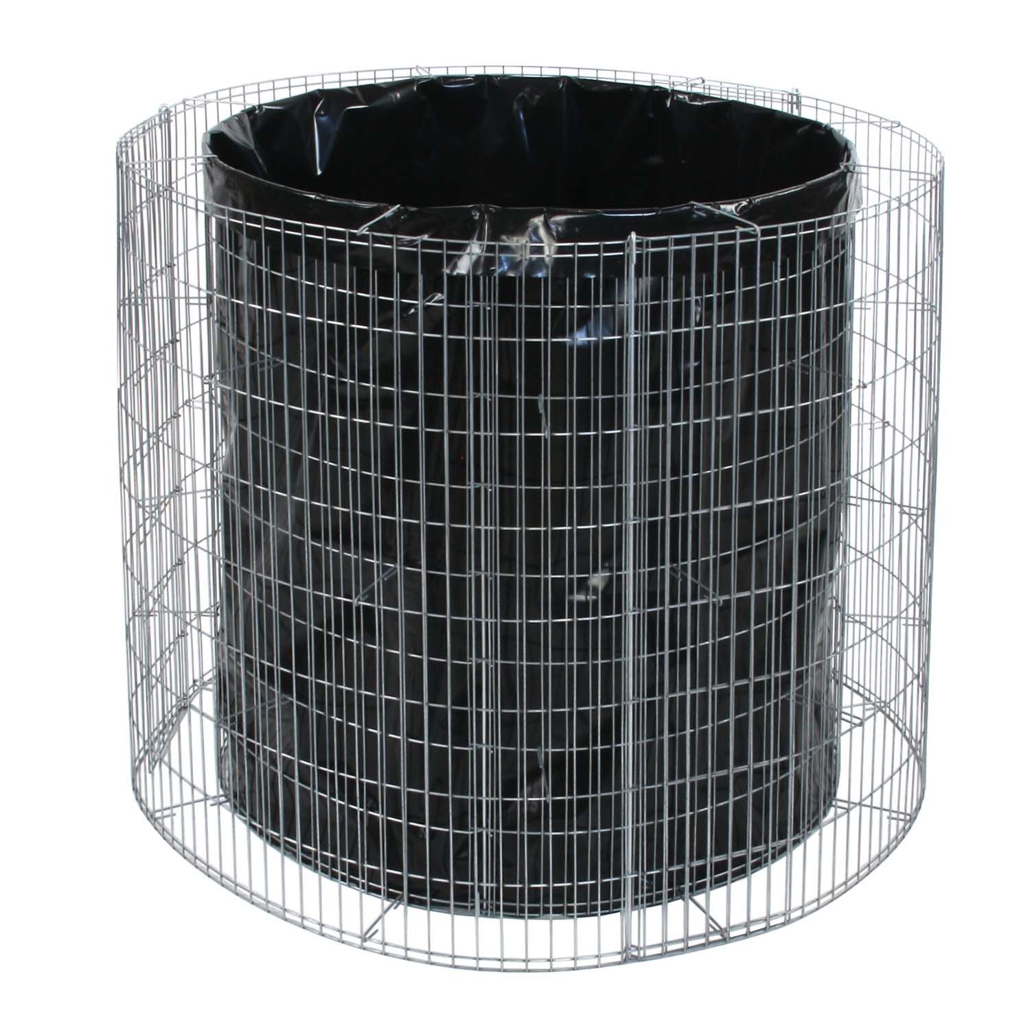 bellissa Haas GmbH Hochbeet Hochbeet Gabione Ø 92/72 cm H 80 cm inkl. Trennfolie