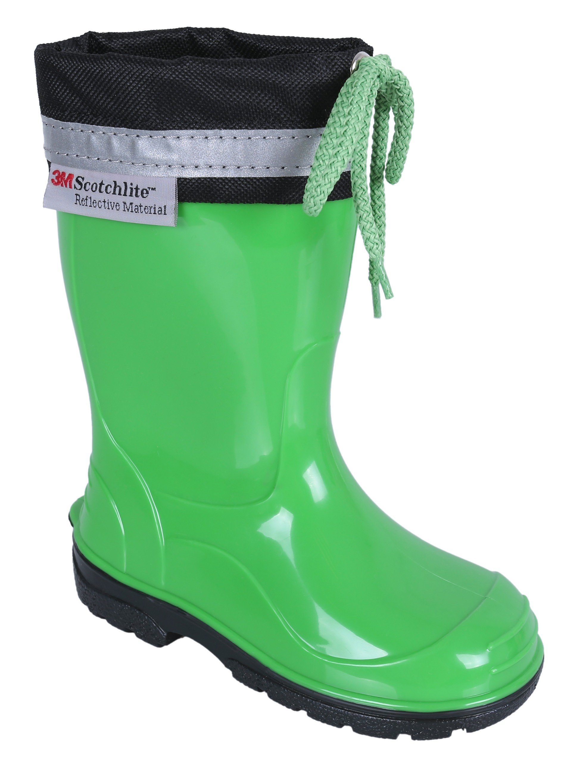 Sarcia.eu Grüne Gummistiefel Regenstiefel Regenschuhe für Kinder LEMIGO 24 EU Gummistiefel