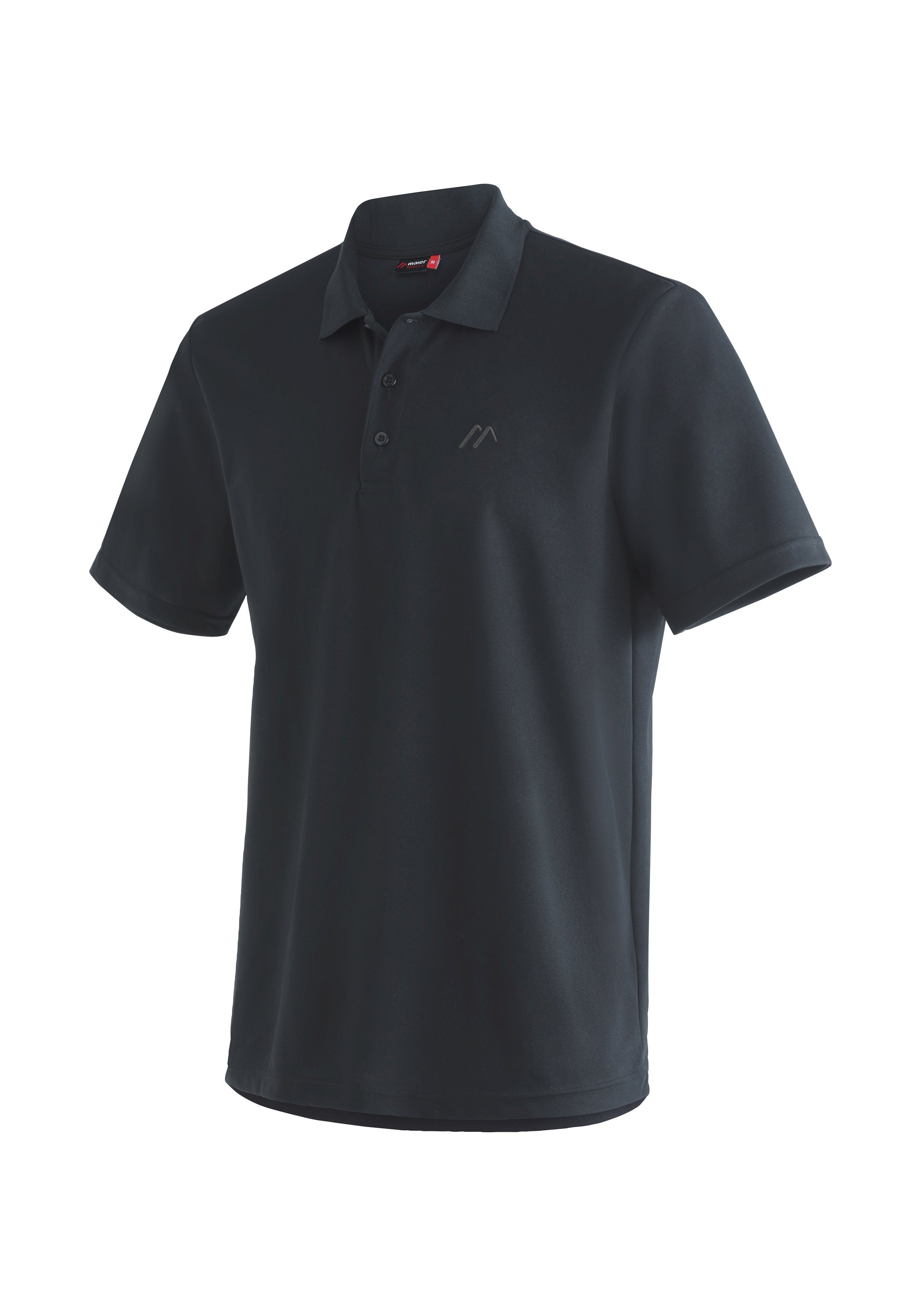 Maier Sports Funktionsshirt Ulrich Herren Wandershirt, bequemes Polo-Shirt für Wandern und Freizeit