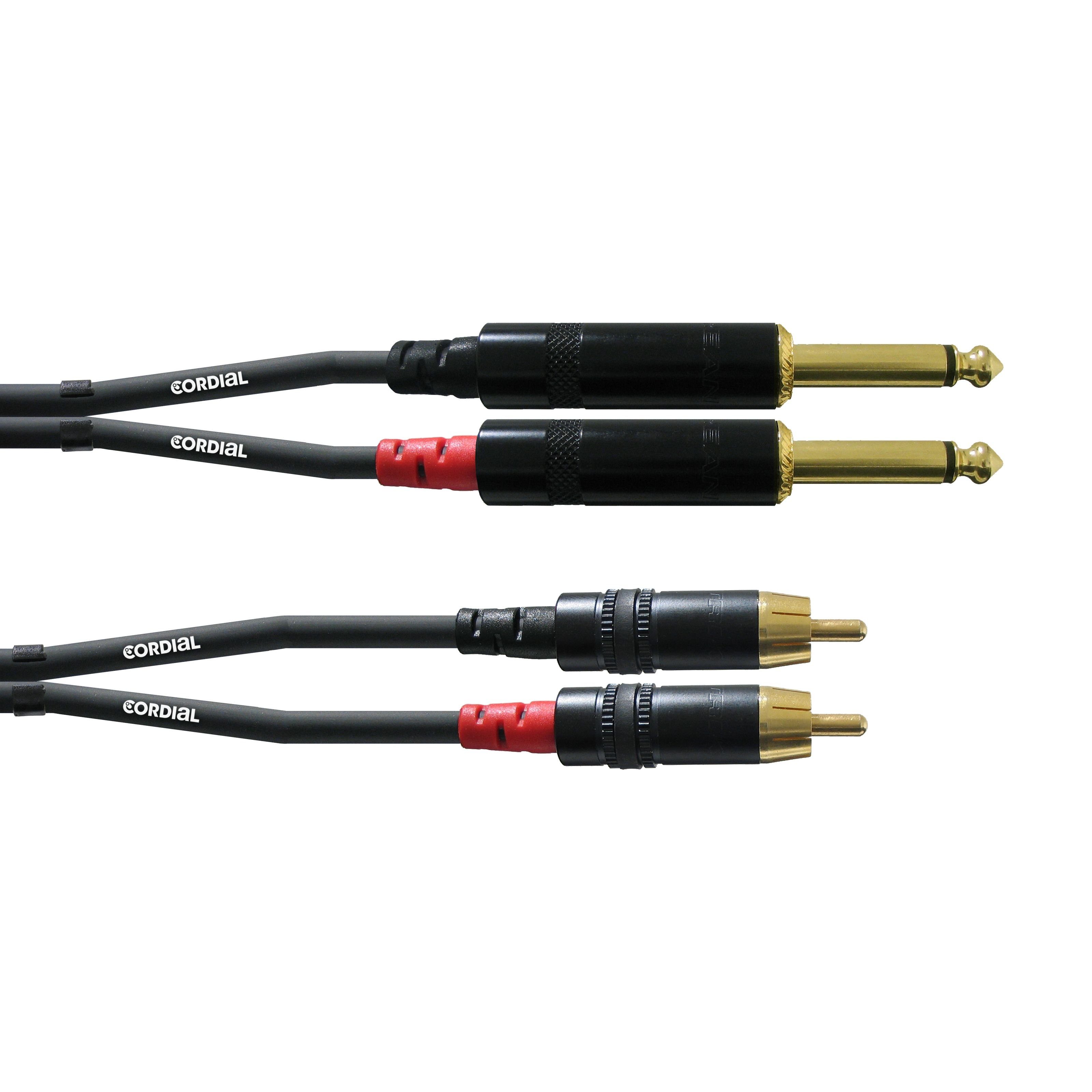 Cordial Audio-Kabel, CFU 1.5 PC Cinch-Klinkekabel 1,5 m - Audiokabel