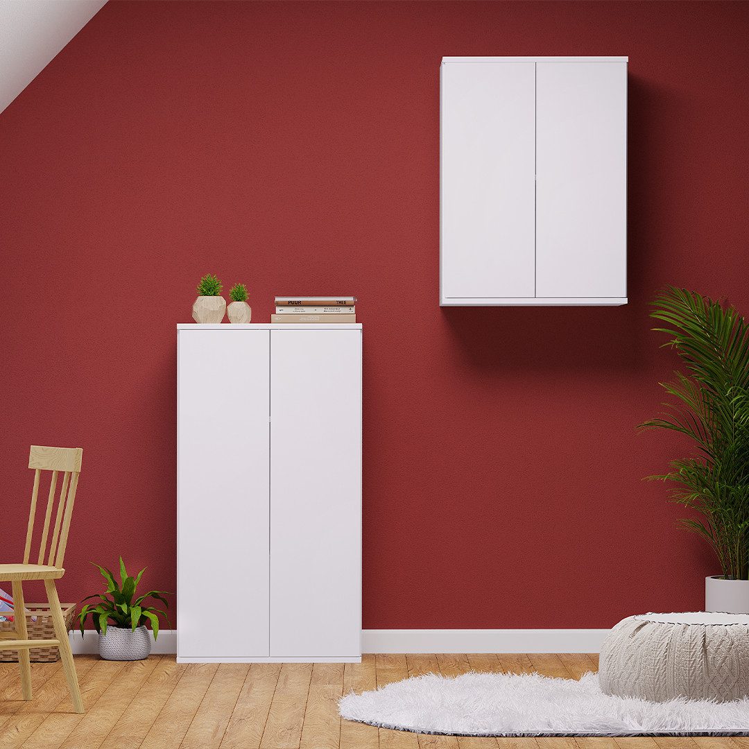 Bellamio Mehrzweckschrank Ais mit Push-to-Open Türen (80 cm hoch) Aktenschr günstig online kaufen