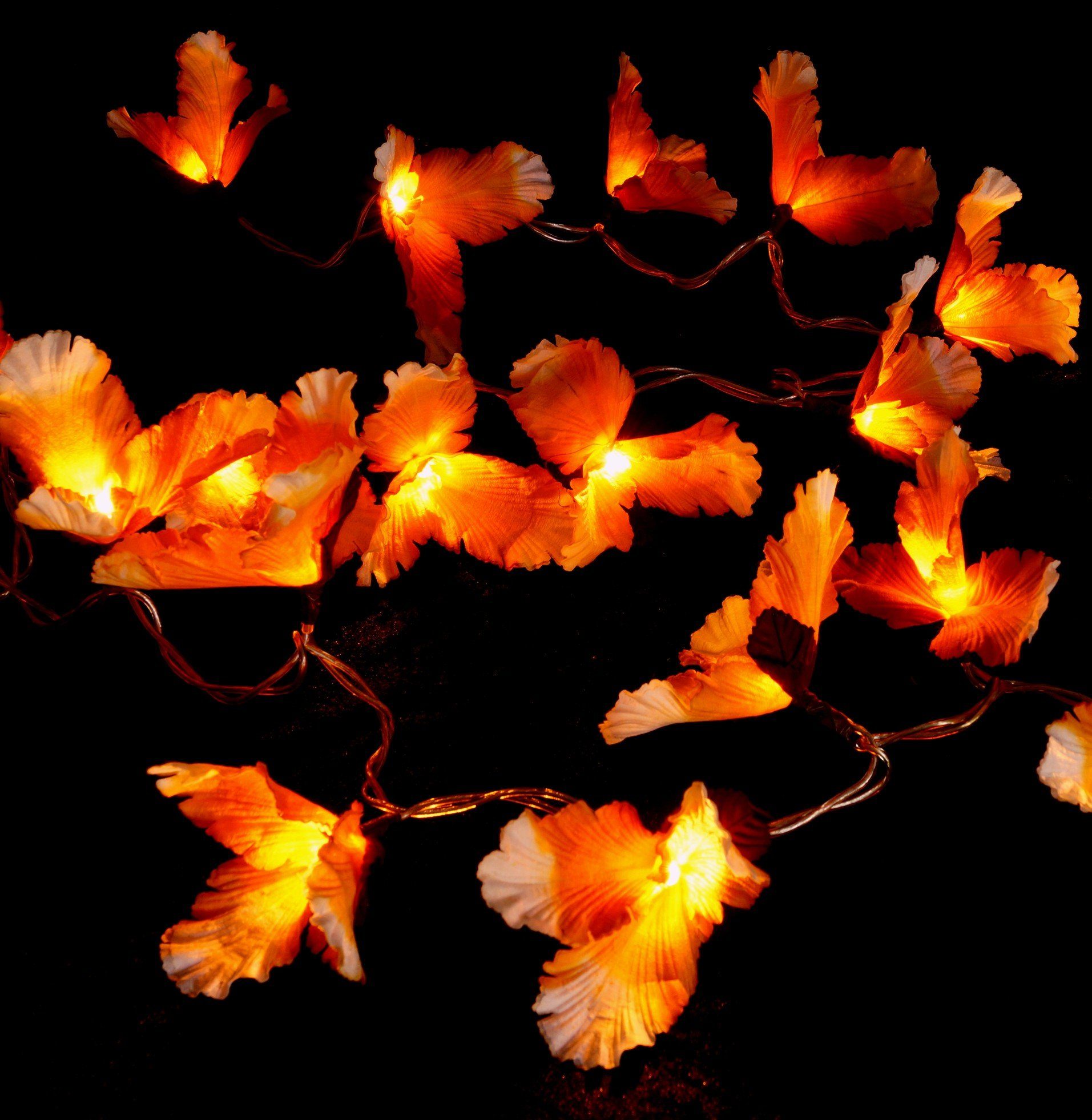 Guru-Shop LED-Lichterkette Exotische Lotusblüten, Blüten LED günstig online kaufen