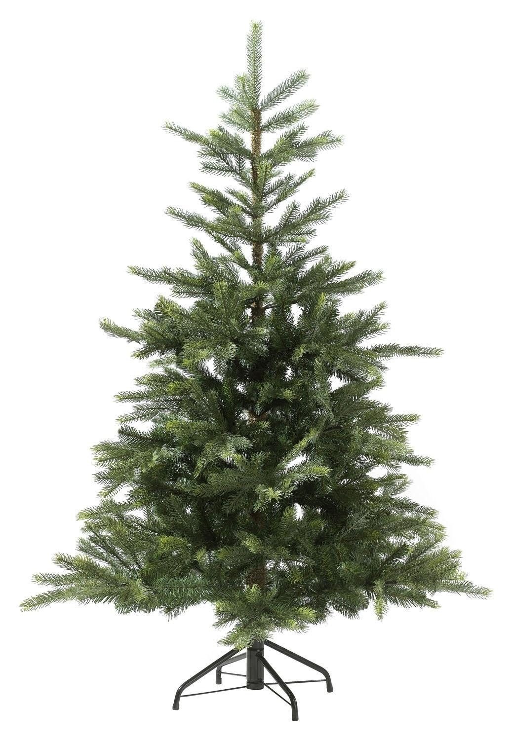 casa NOVA Künstlicher Weihnachtsbaum GRANDIS, Grün, Kunststoff, Klappbar, Ø 111 x H 150 cm