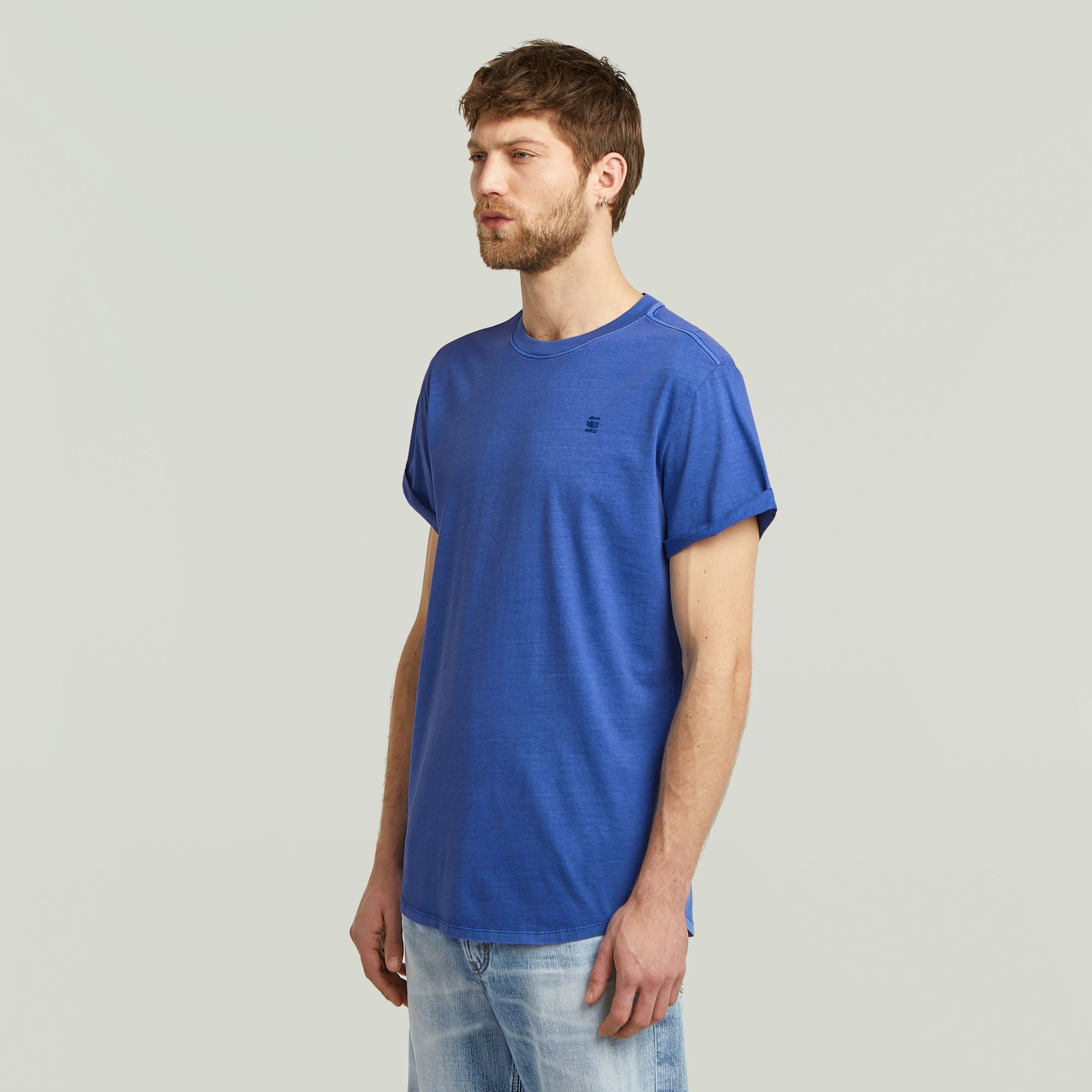 G-STAR Kurzarmshirt Lash Rundhals, Logoapplikation günstig online kaufen