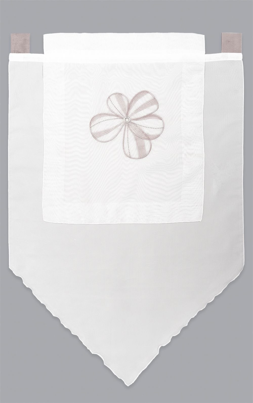LYSEL® Scheibengardine Scheibenhänger Josefina (1 St), transparent, HxB 90x60cm
