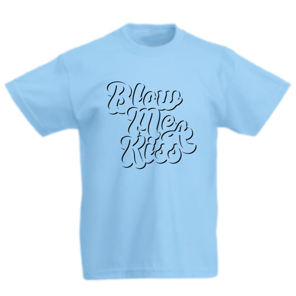 Ggraphics TShirt Blow me a kiss Kinder TShirt, mit Spruch / Sprüche