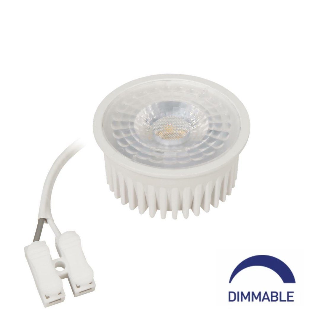 Mundotec LED-Leuchtmittel 7 W Lampe Neutralweiß dimmbar Modul Extra Neutralweiß, Leuchtmittel Flach COB 230V 500lm, LED