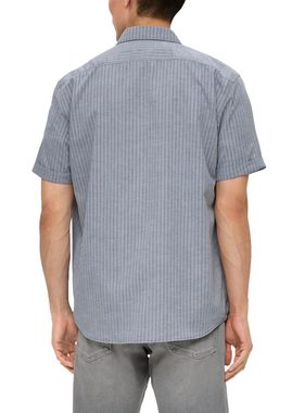 s.Oliver Kurzarmhemd Regular: Hemd mit Dobby-Struktur