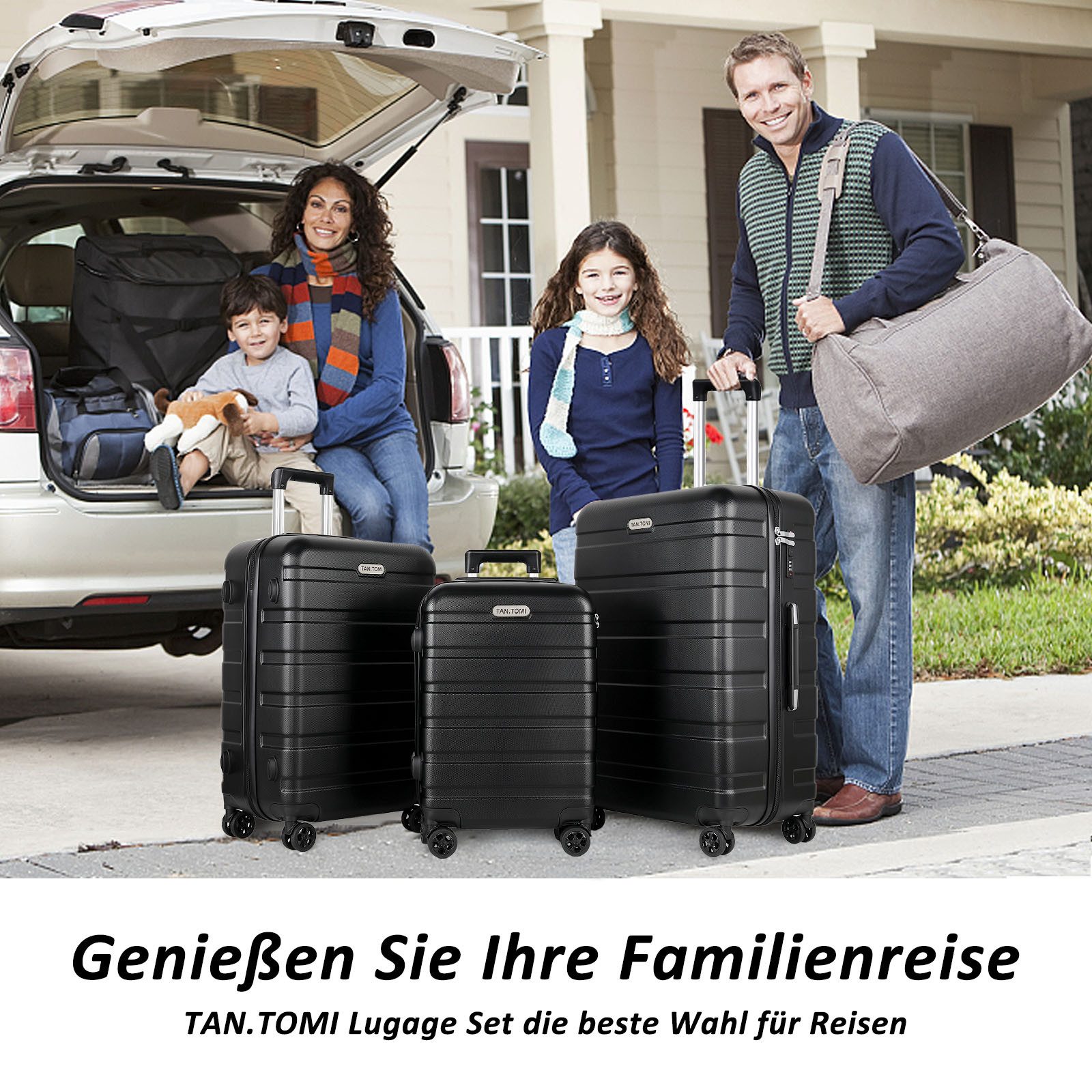 TAN.TOMI Handgepäckkoffer Koffer Hartschale Leicht Reisekoffer ABS Geräumig günstig online kaufen