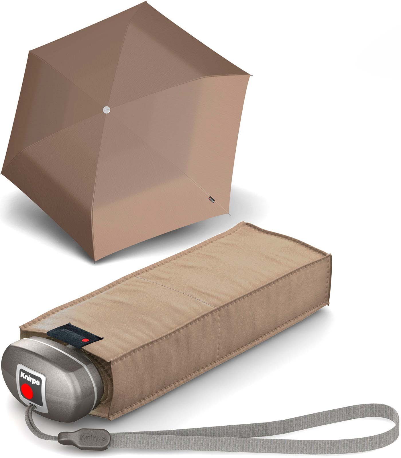 Knirps® Taschenregenschirm Mini-Schirm Travel klein leicht kompakt, der zuverlässige Begleiter, der in jede Tasche passt