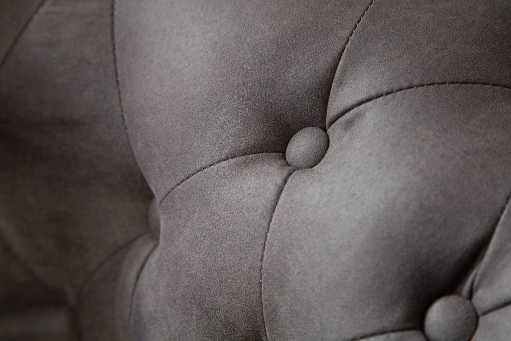 taupe, 205cm Federkern grau mit riess-ambiente Sofa CHESTERFIELD vintage