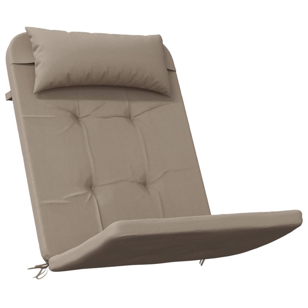 vidaXL Sitzauflage Adirondack-Auflagen 2 Stk. Taupe Oxford-Gewebe, (2 St)