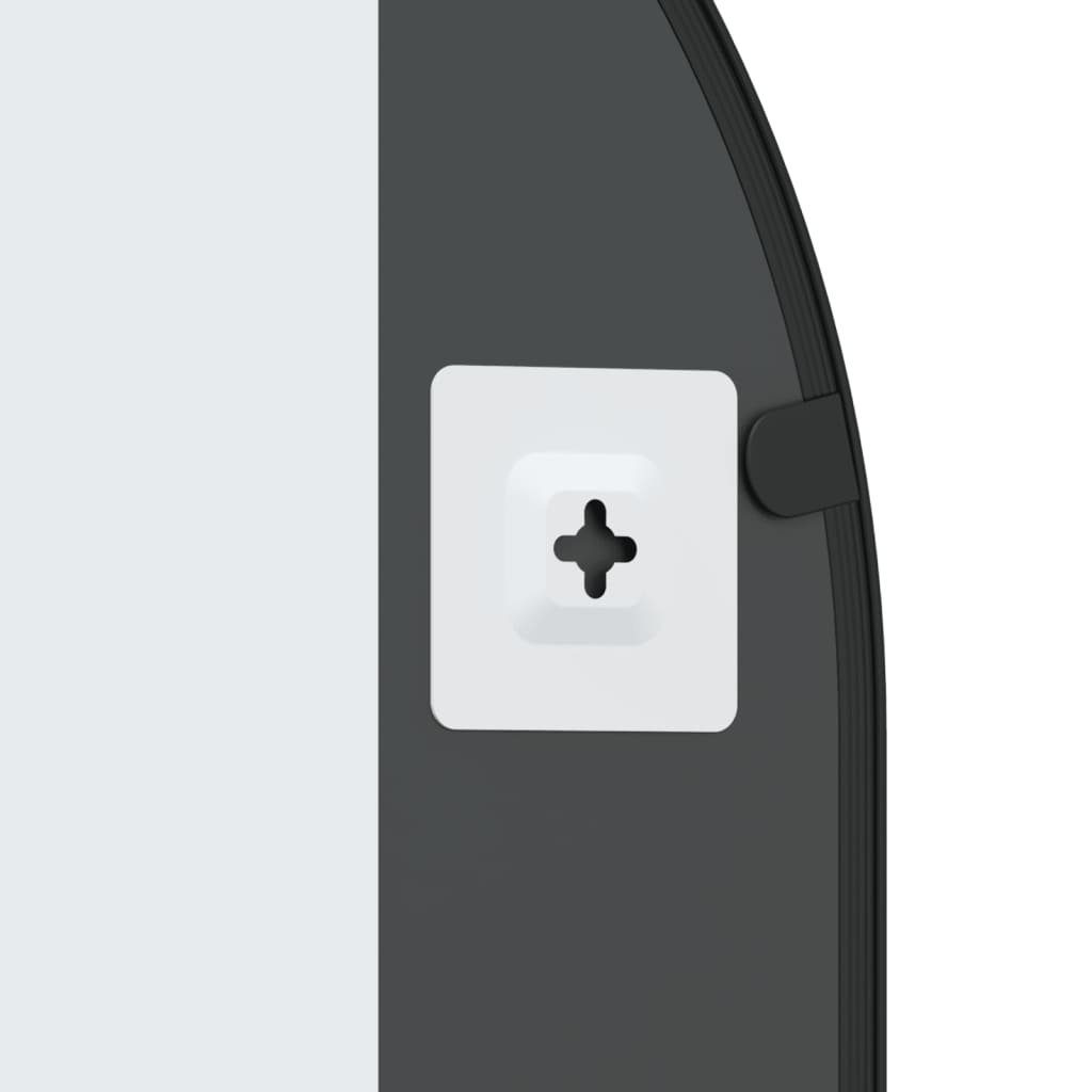 Schwarz cm (1-St) Eisen Wandspiegel 50x100 Gewölbt Spiegel vidaXL