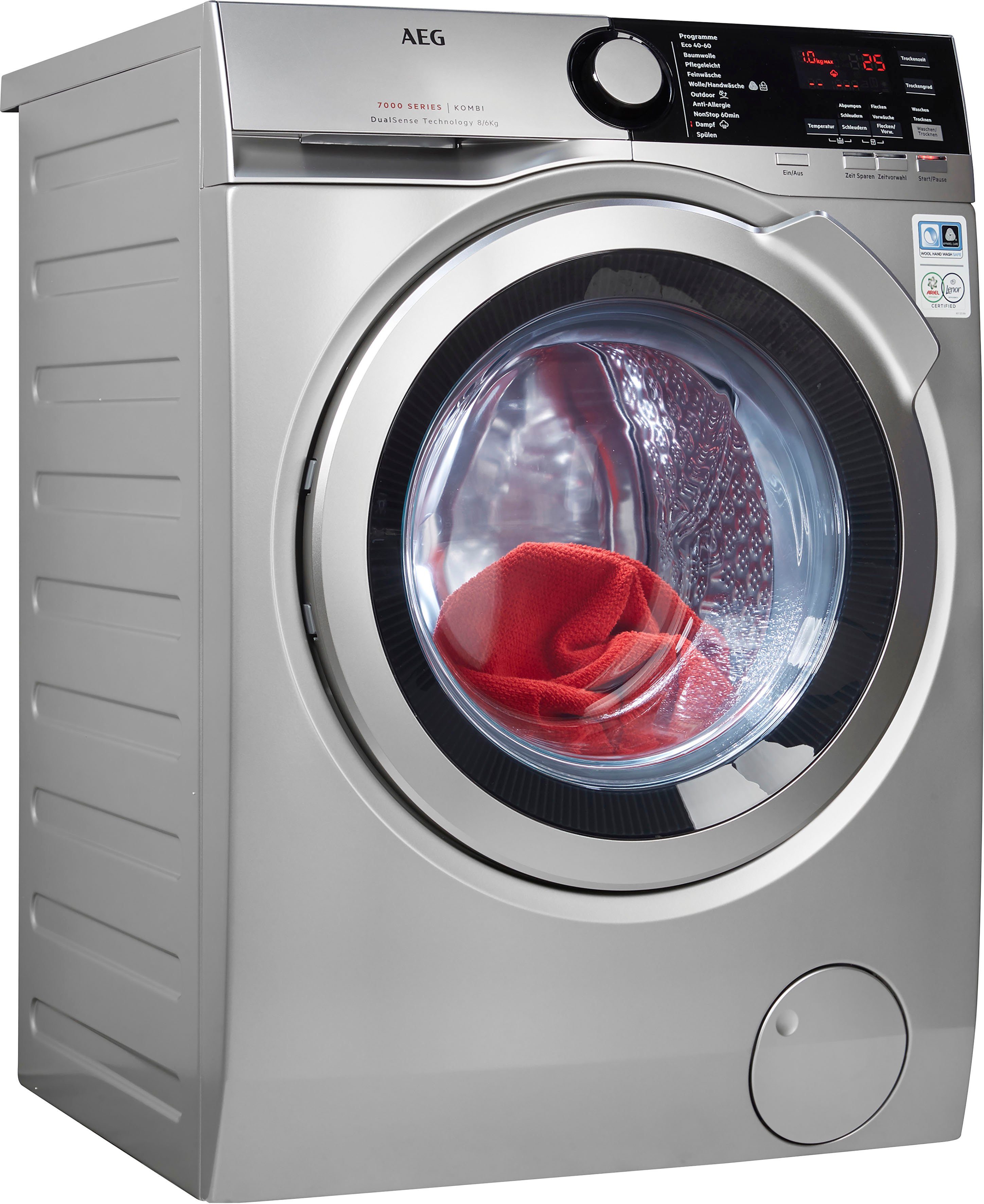 Image of AEG Waschtrockner, 8 kg, 6 kg, 1600 U/min, Energieeffizienzklasse Wasch-Zyklus C