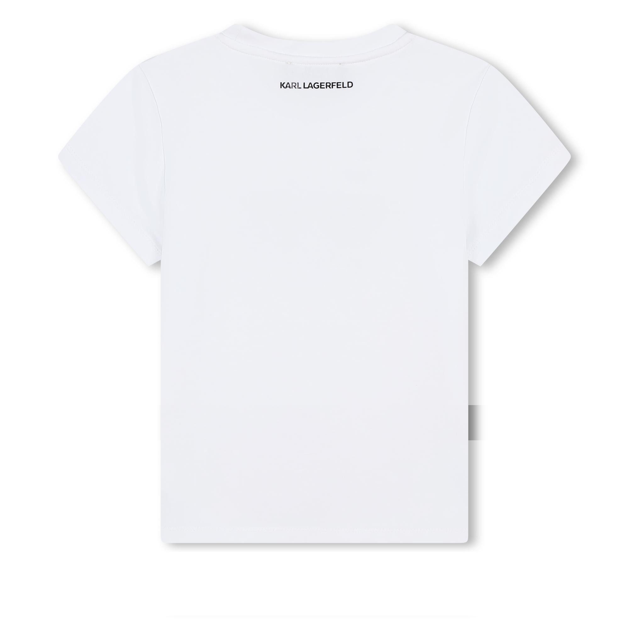 KARL LAGERFELD T-Shirt KARL LAGERFELD KIDS weiß T-Shirt iconic Sonnenbrille