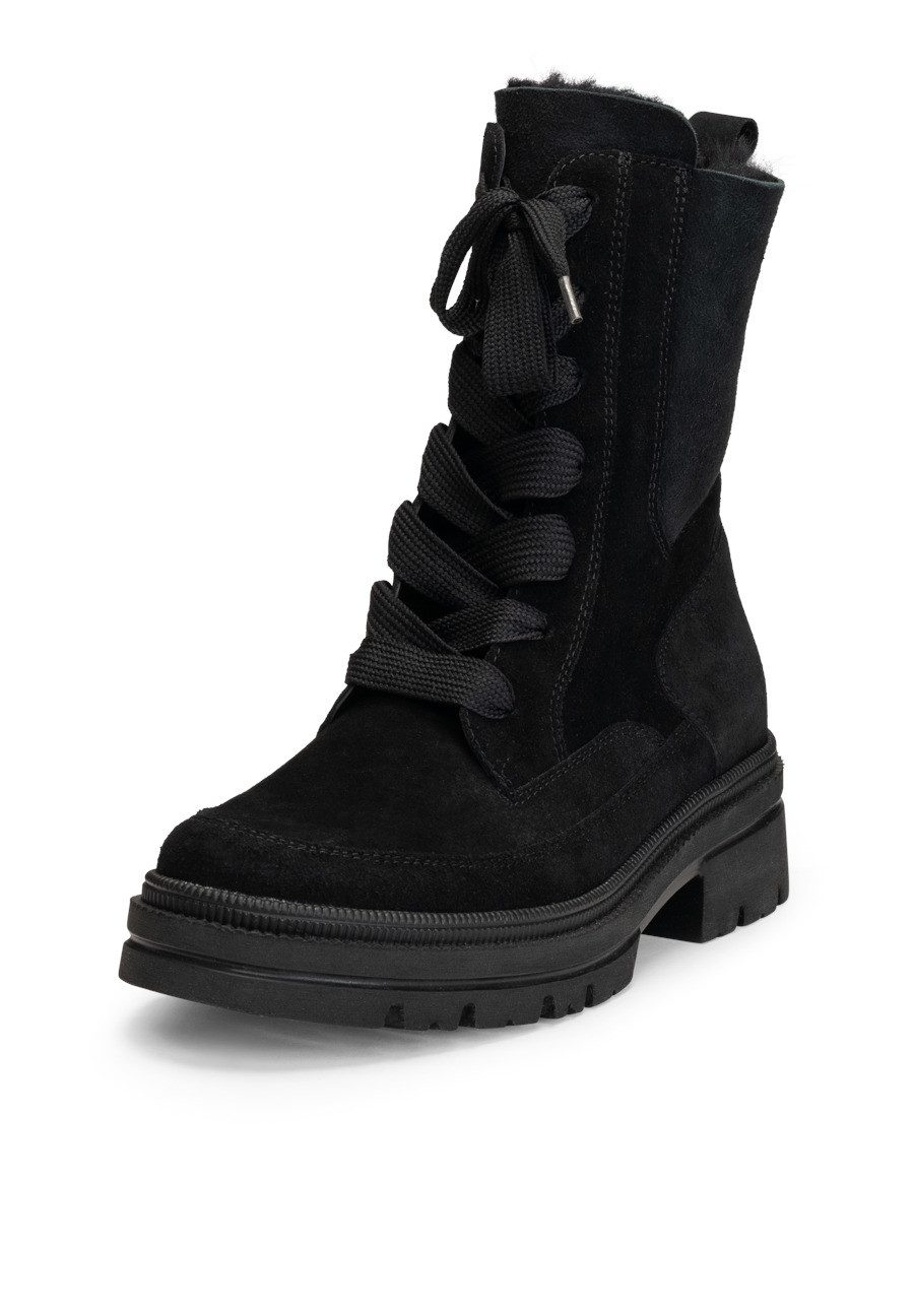vitaform Damen Stiefeletten Veloursleder Stiefelette