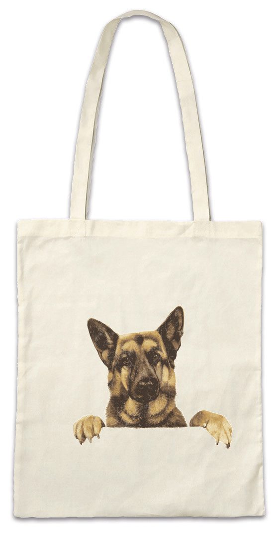 Urban Backwoods Beuteltasche German Shepherd Stofftasche Deutscher Schäferhund Hund Hunde Dog Dogs (1-tlg), Dawg Liebe Love Halter