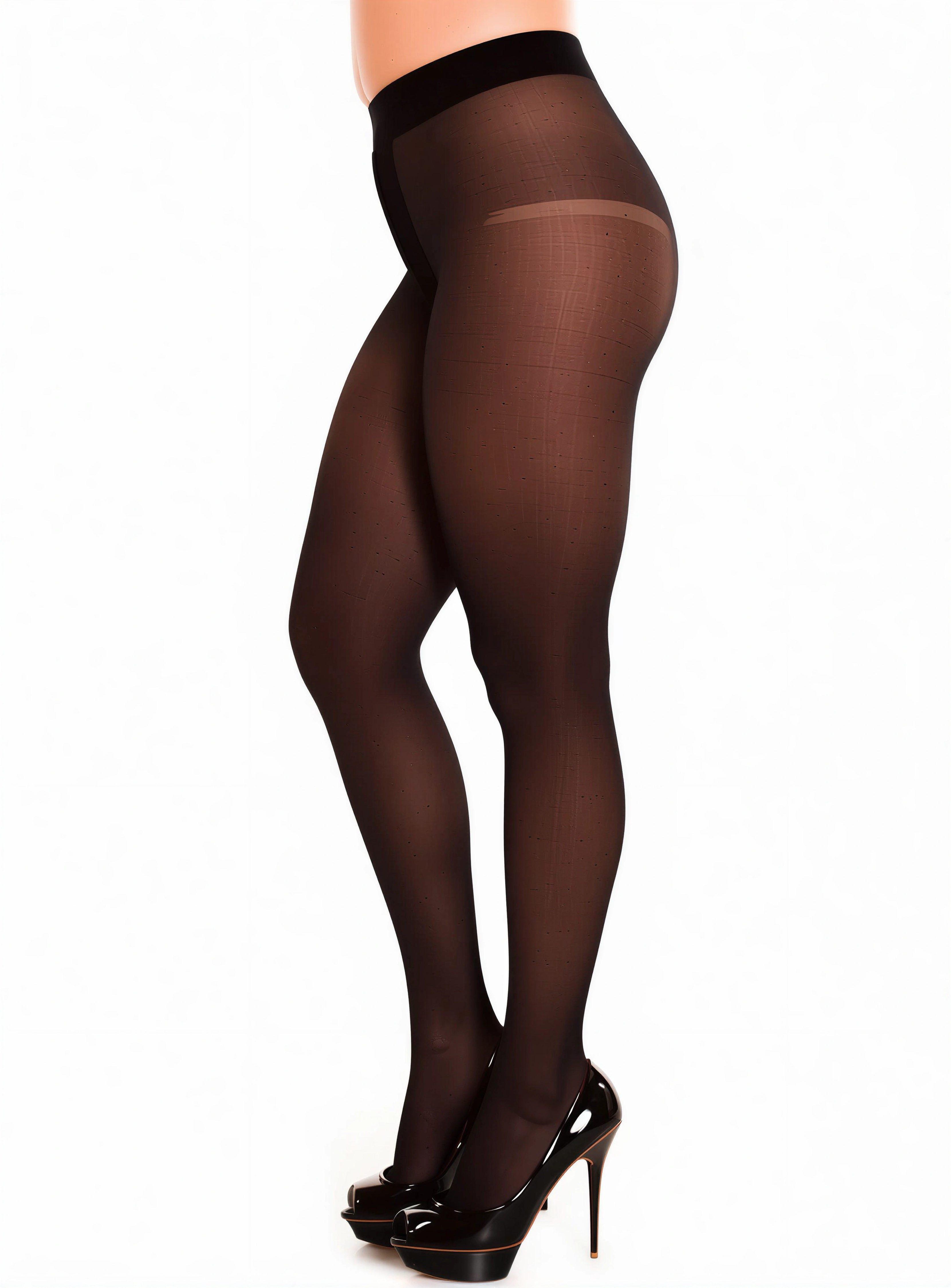 GLAMORY Ouvert Strumpfhose Damen OUVERT 20 DEN 20 DEN (Packung 1 St. 1er-Pack) glänzend