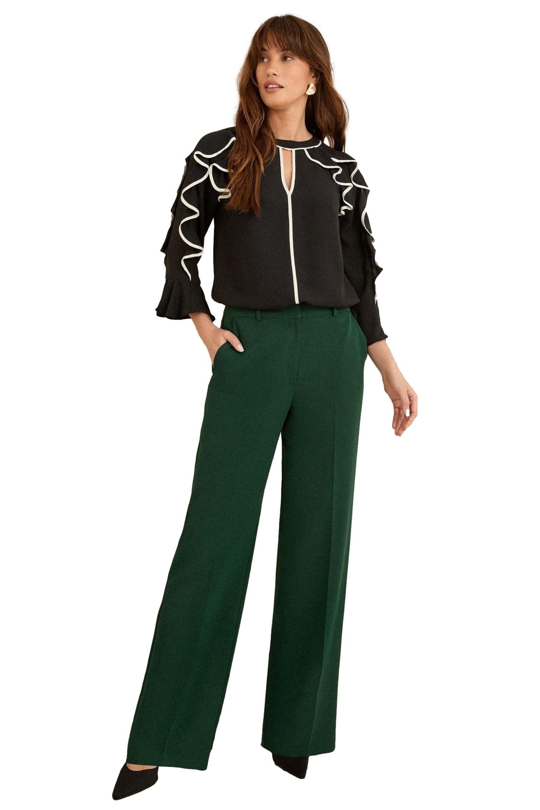 Love & Roses Palazzohose Love & Roses Hose mit weitem Bein, Kurzgröße (1-tl günstig online kaufen