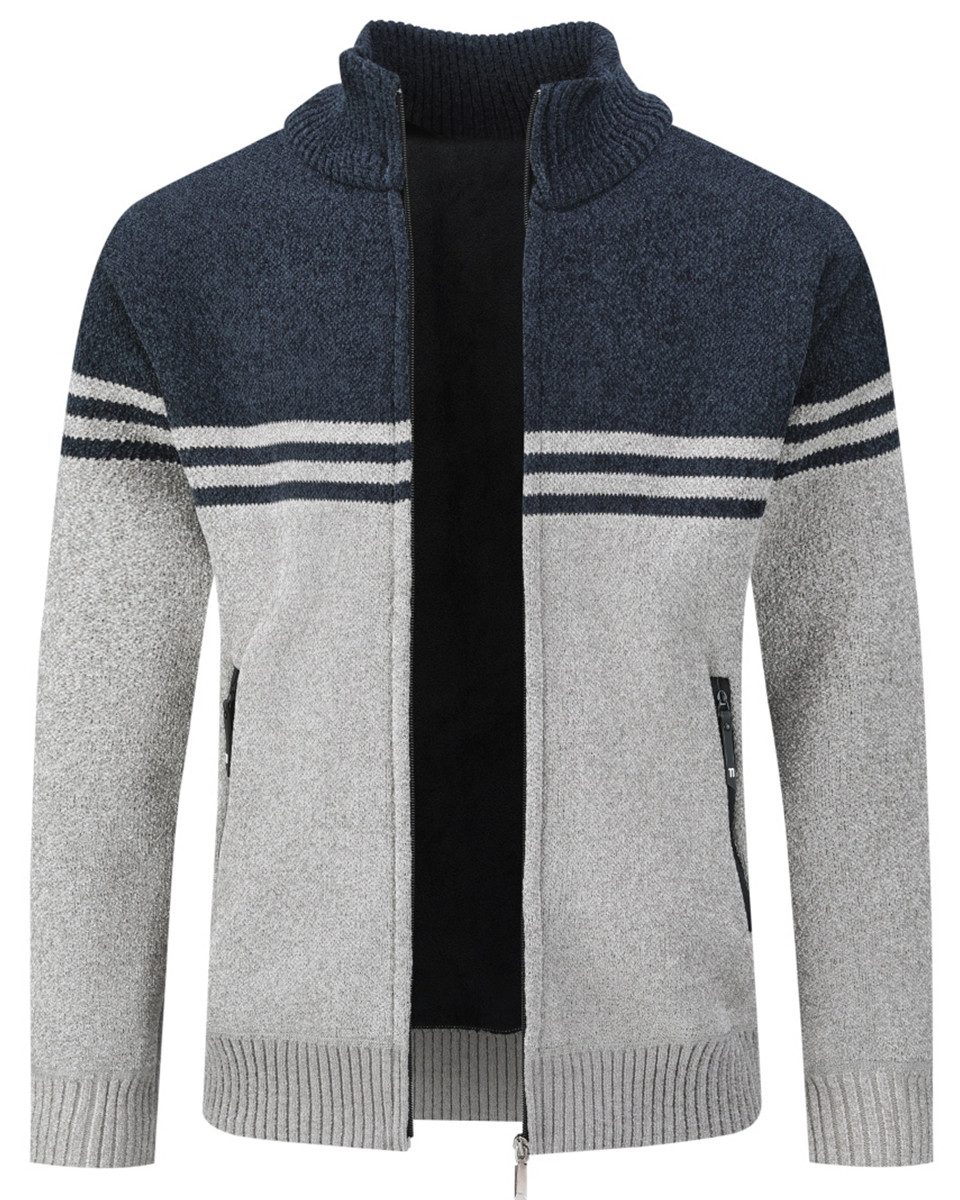 Allthemen Cardigan mit Stehkragen Grobstrick warmer günstig online kaufen