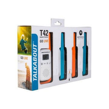 Motorola Solutions Walkie Talkie Talkabout T42 Quad, (Packung, 4 Walkie-Talkies)