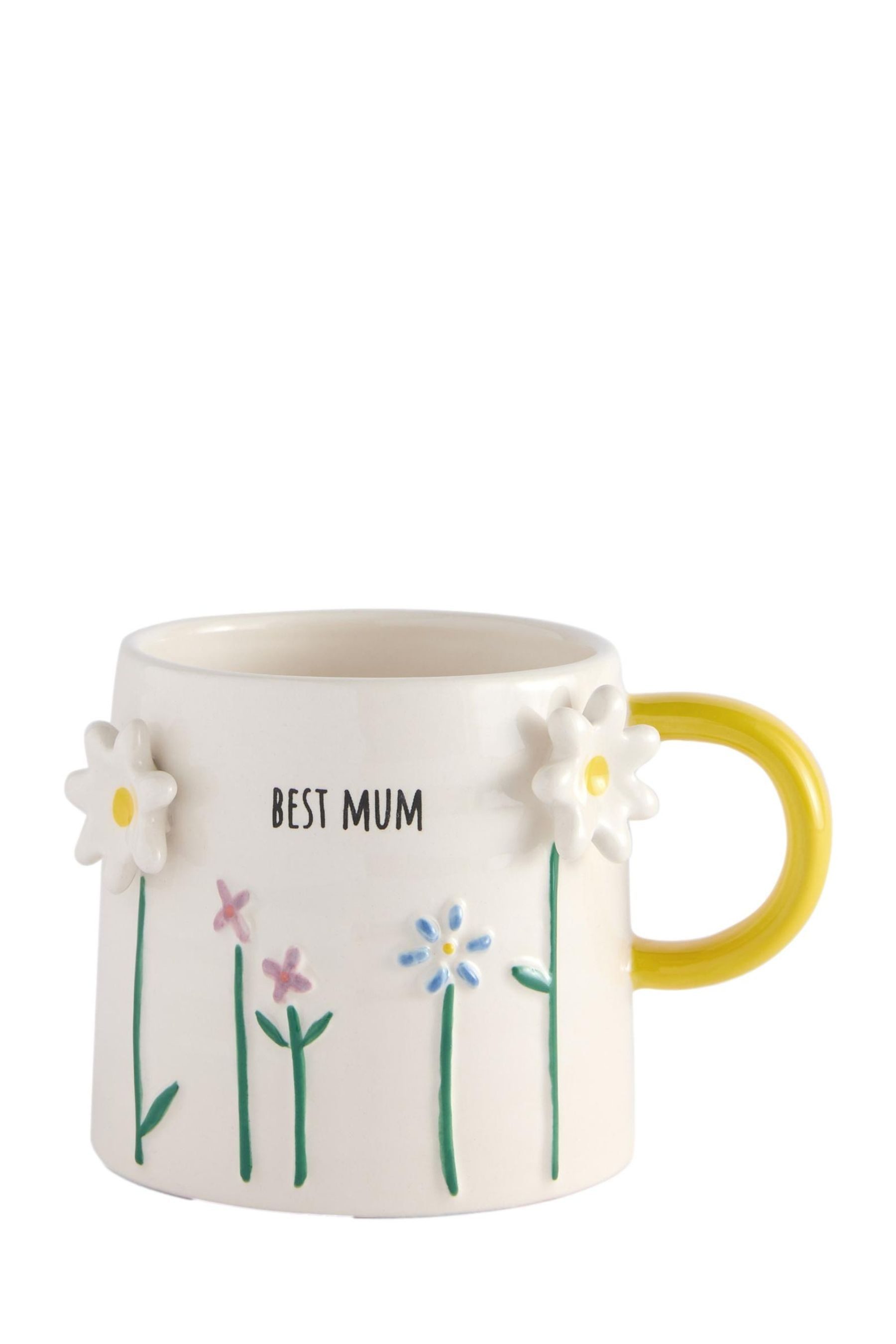 Next Becher Tasse mit floralem Muster, Best Mum, 1-tlg., Steingut