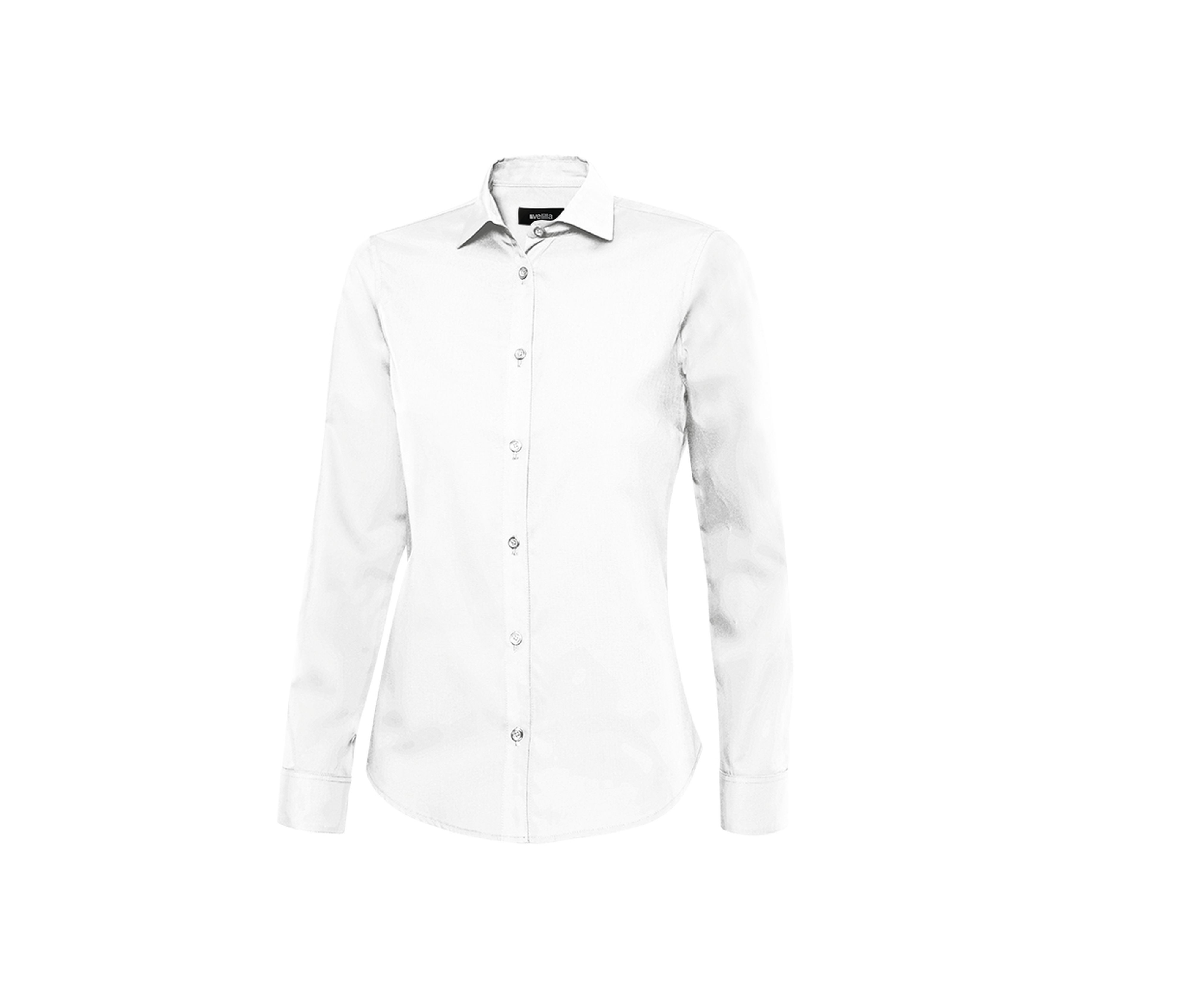 Velilla Hemdbluse Damen Langarmbluse aus Popeline mit taillierter Passform