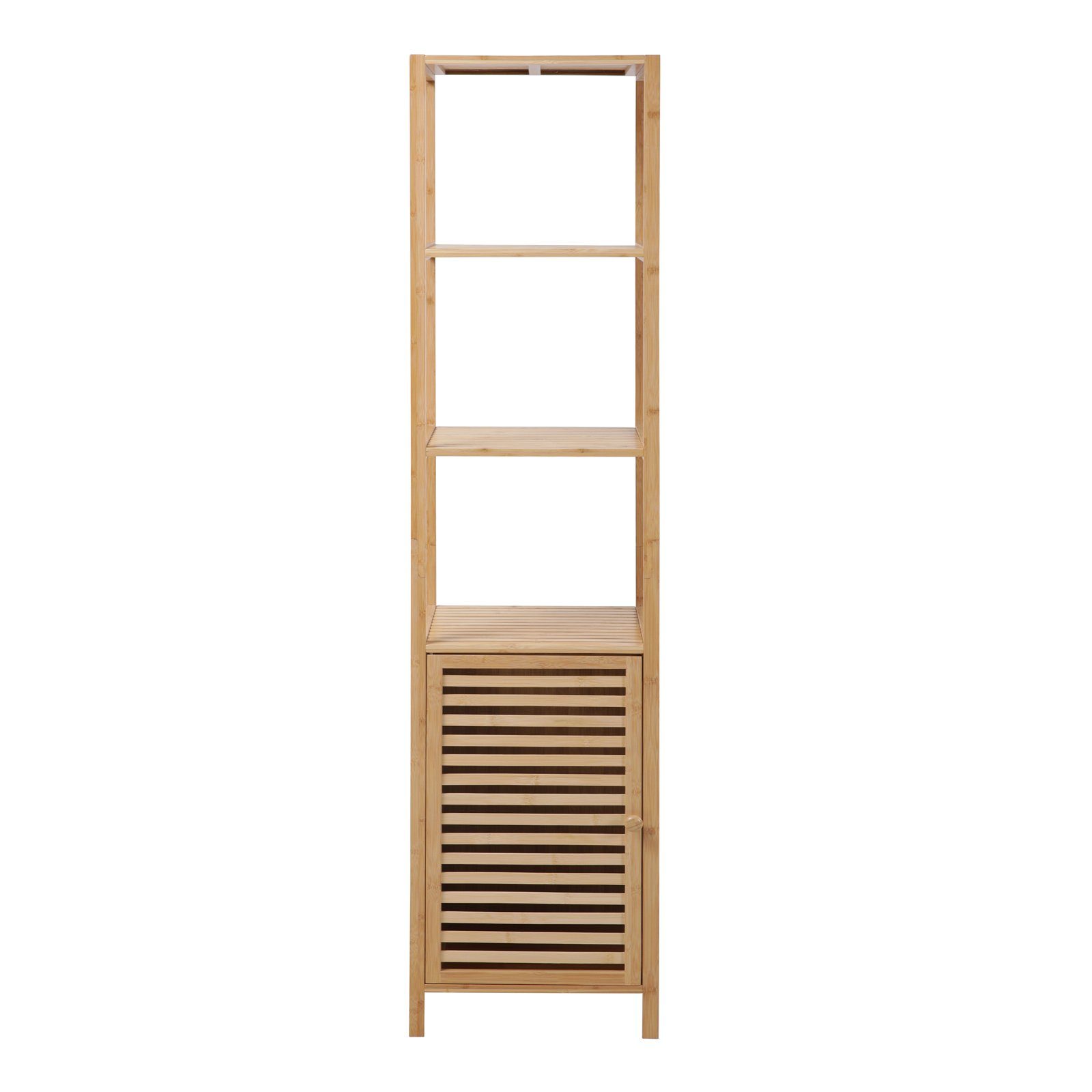 SVITA Badregal BAMBUS, L, 5 Ablagen, aus Bambus
