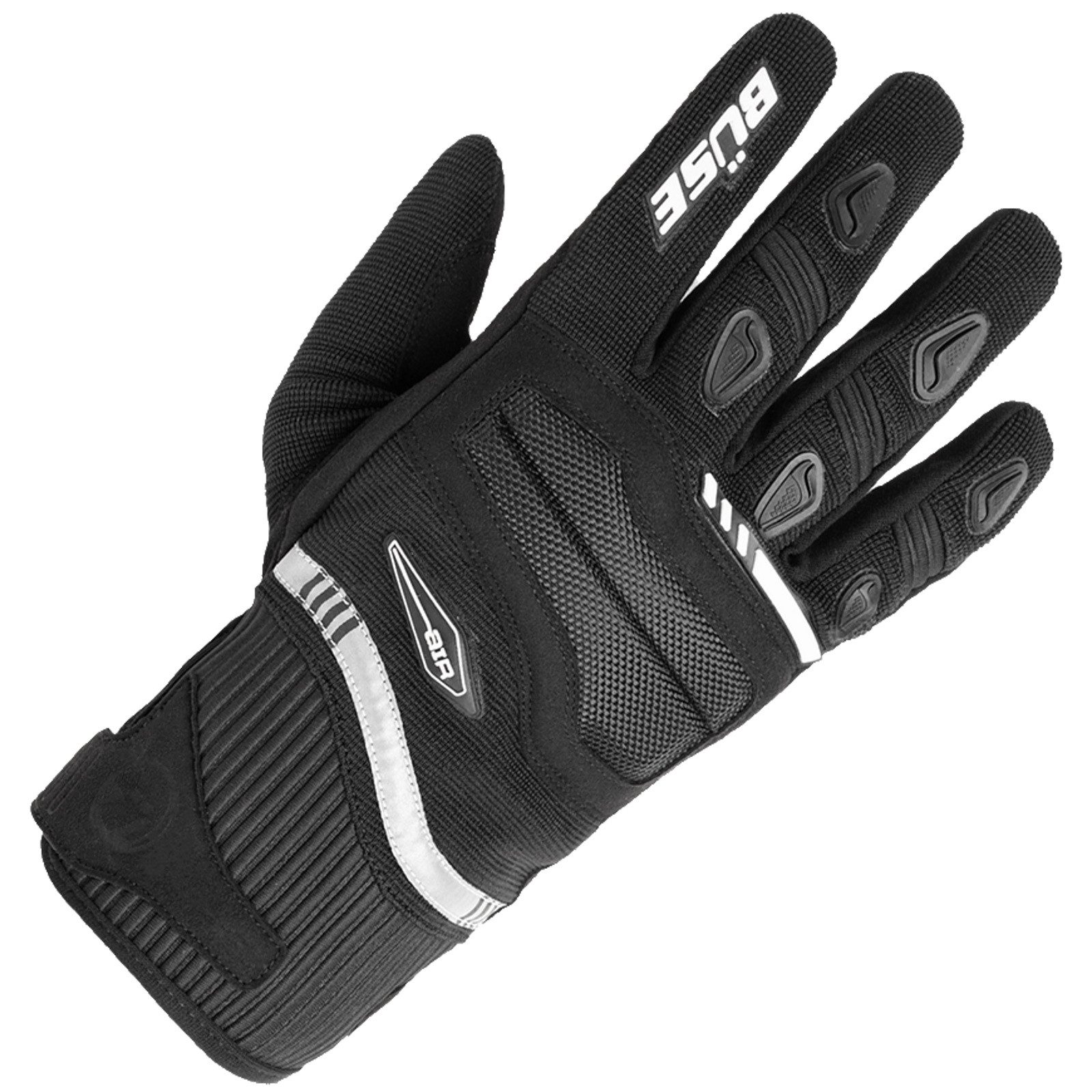 Büse Motorradhandschuhe Büse Handschuh Fresh schwarz / weiß 7 atmungsaktiv