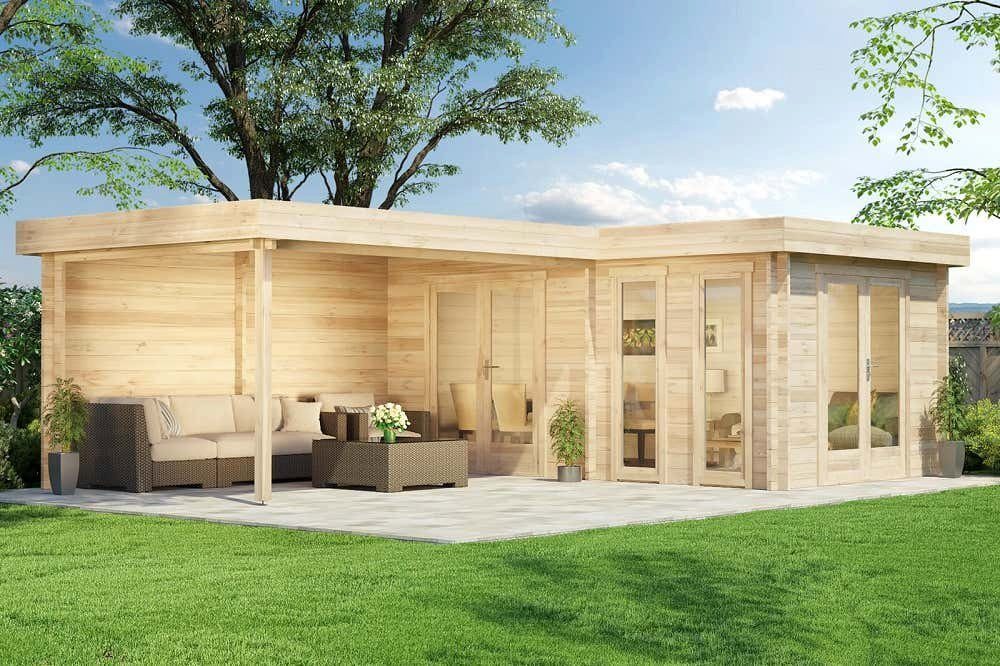 Alpholz Gartenhaus »Flachdach Gartenhaus Modell Quinta ISO«, BxT 520
