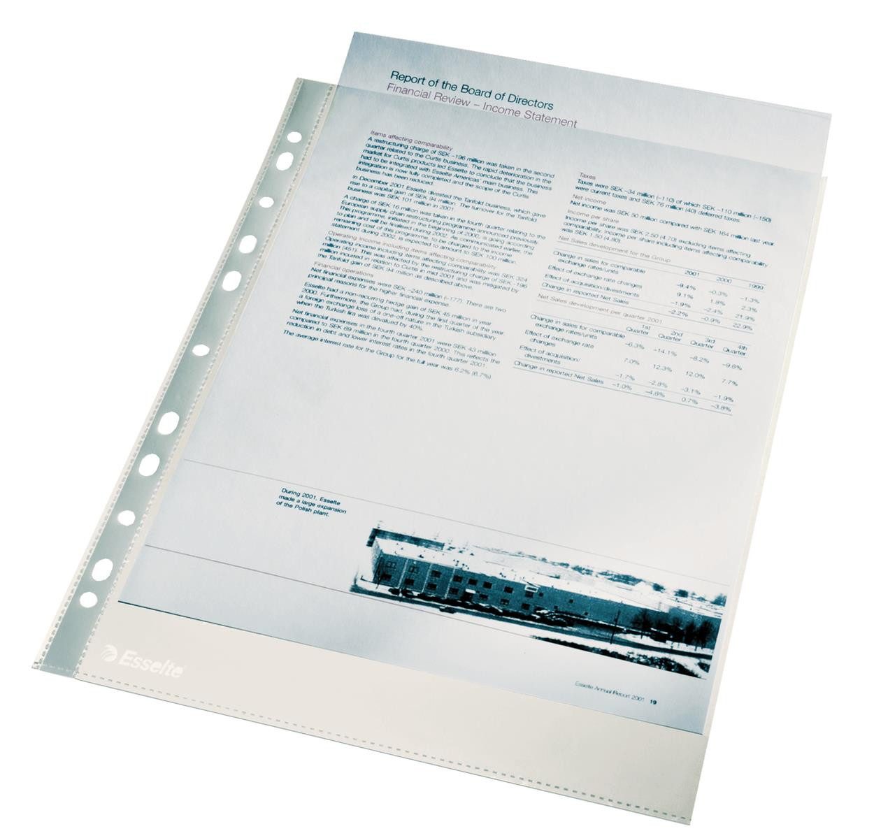 ESSELTE Prospekthülle Esselte Prospekthlle Premium, A4, PP, glasklar, 0,10 mm