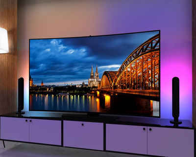 Woward 2er Smart RGB LED TV PC Hintergrundbeleuchtung Sync Musik Alexa Smarte Lampe, RGB