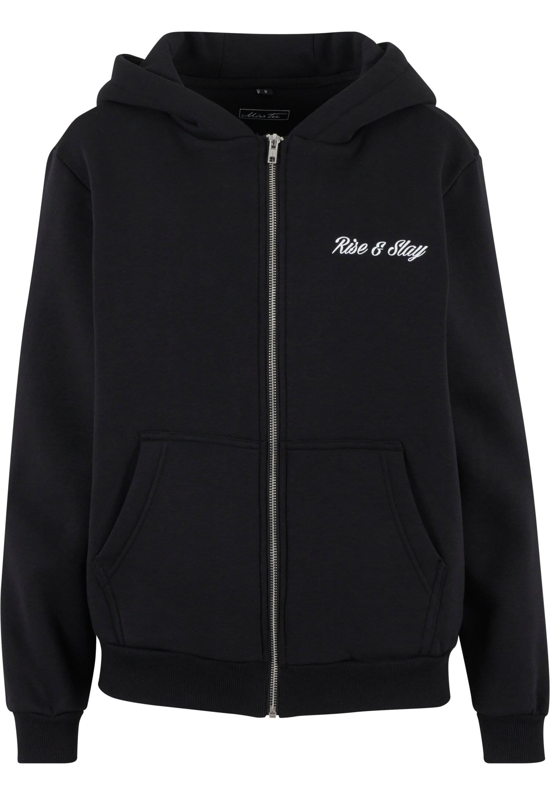 Miss Tee Sweatjacke Miss Tee Rise & Slay Ladies Fluffy Zip Hoody