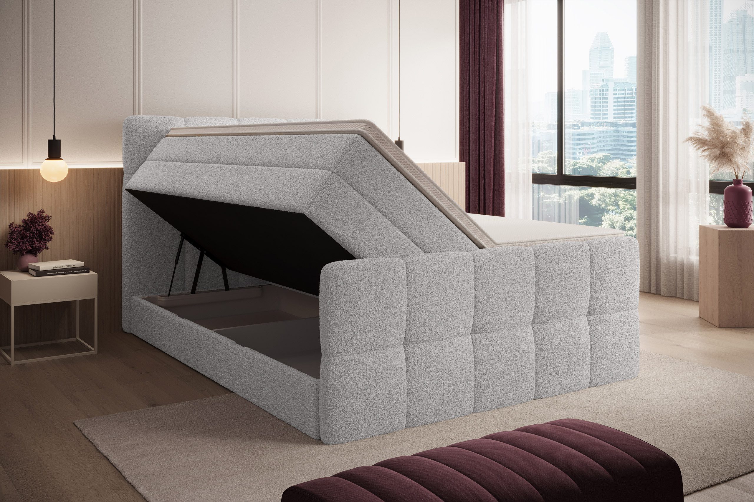 wonello Boxspringbett Madison 2, mit Bettkasten, günstig online kaufen