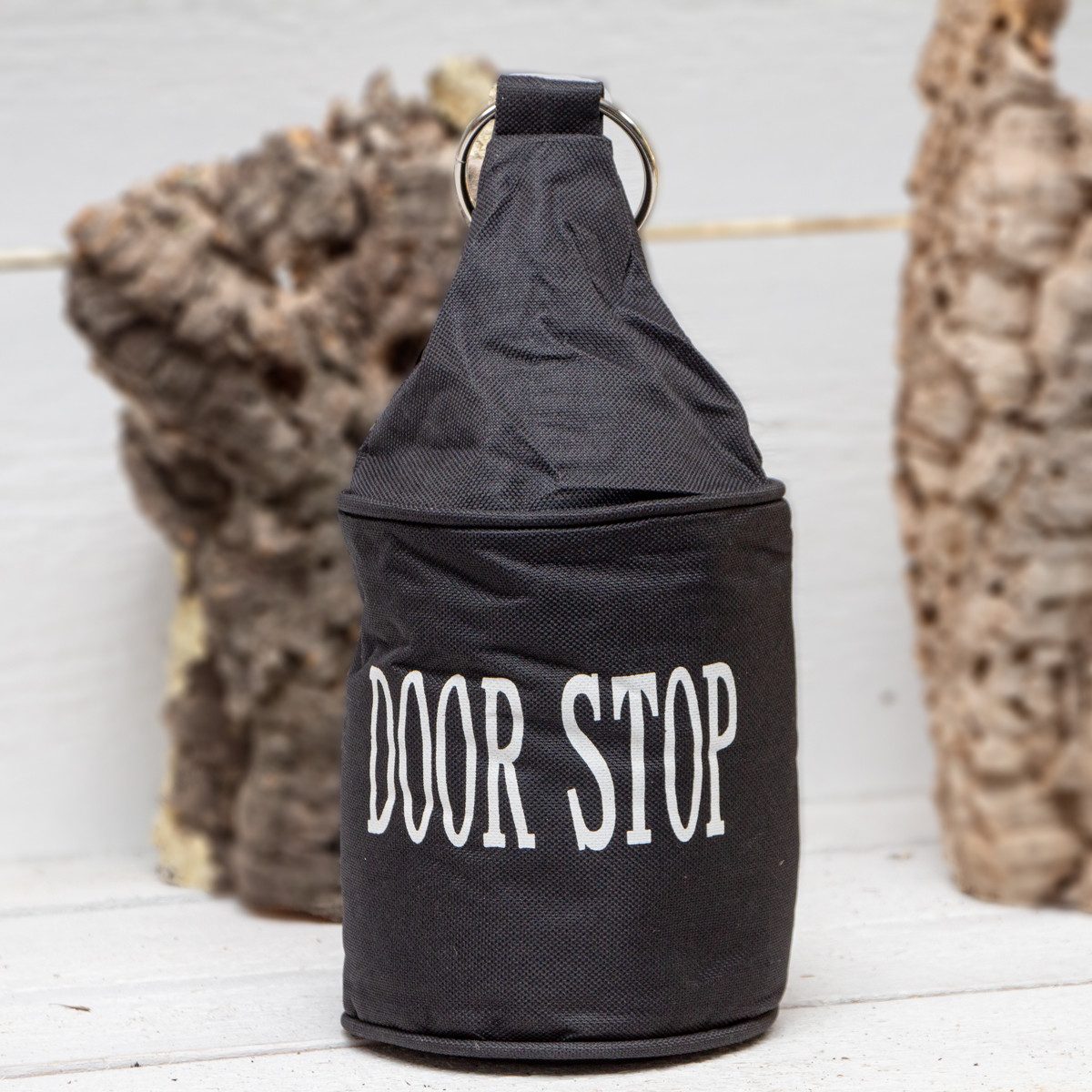 Antikas Wanddekoobjekt Türstopper, Türpuffer, Nylon, Schwarz, H 33,0 x B 12,5 cm