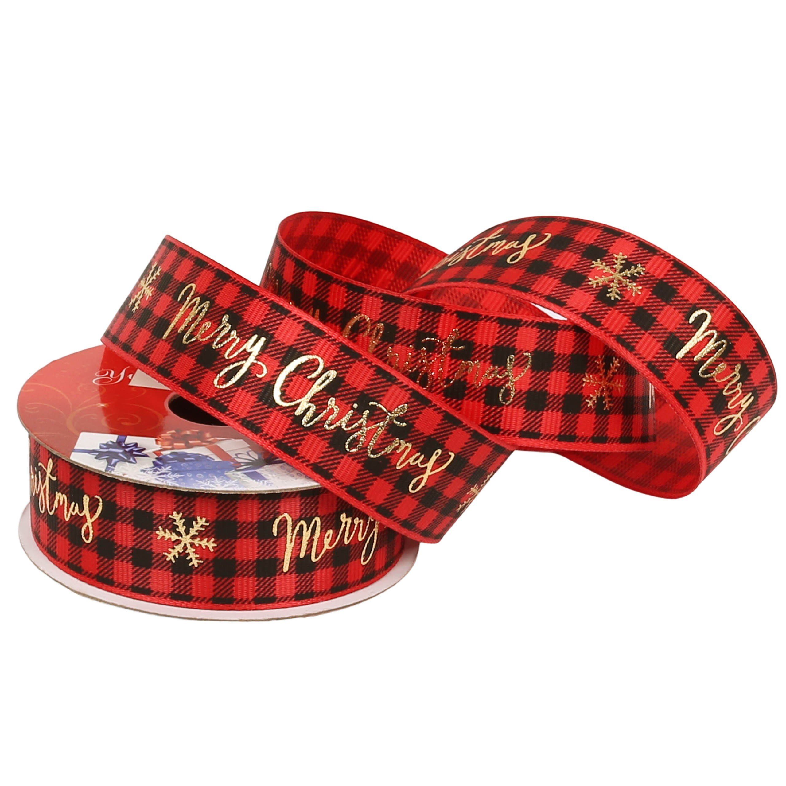 Sarcia.eu Weihnachtsbaumschleife Weihnachtsband 2.5cmx2.7m