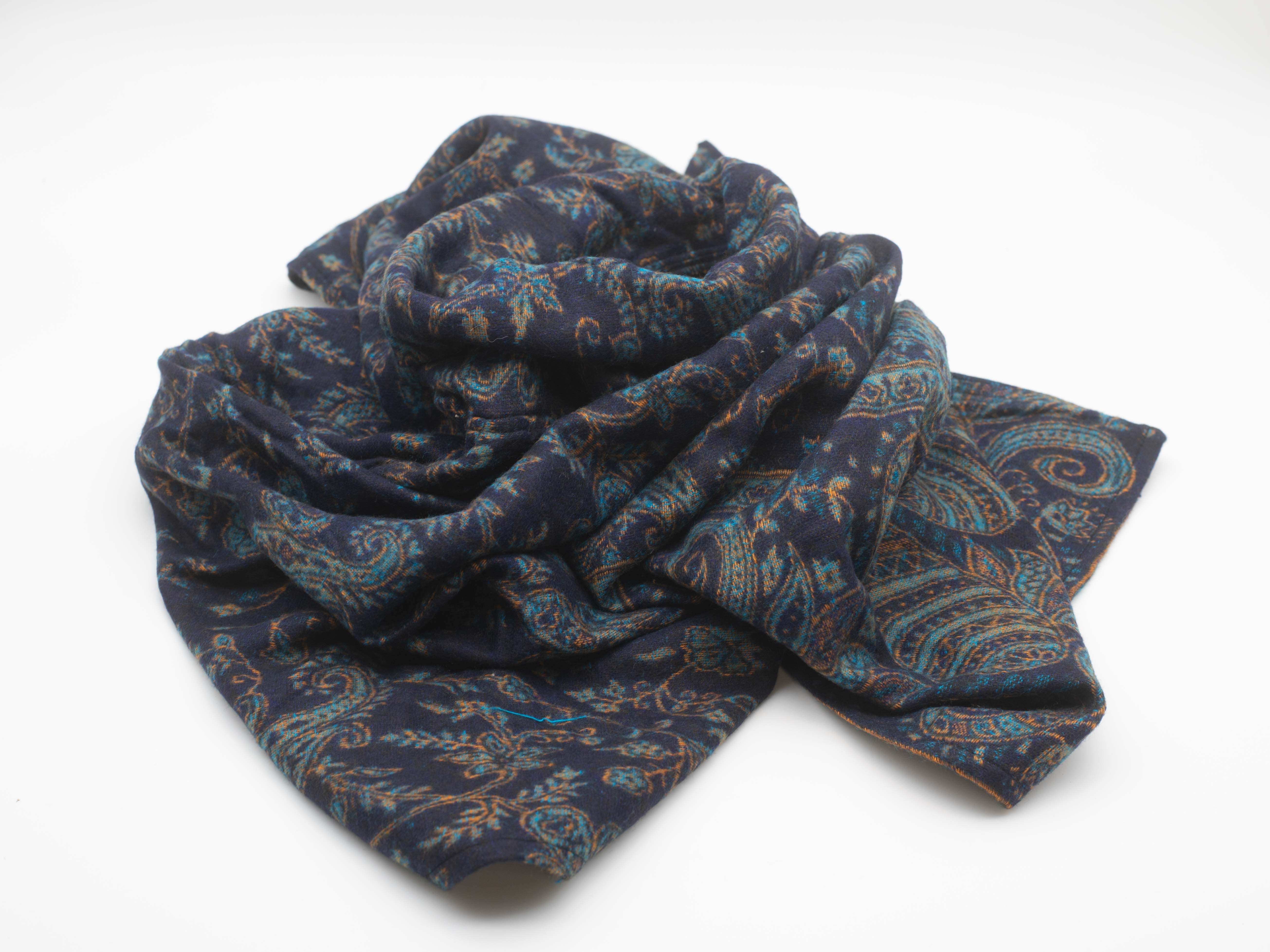 Aurelie Poncho Eleganter Paisley Poncho, für Damen und Herren, mit Stehkragen
