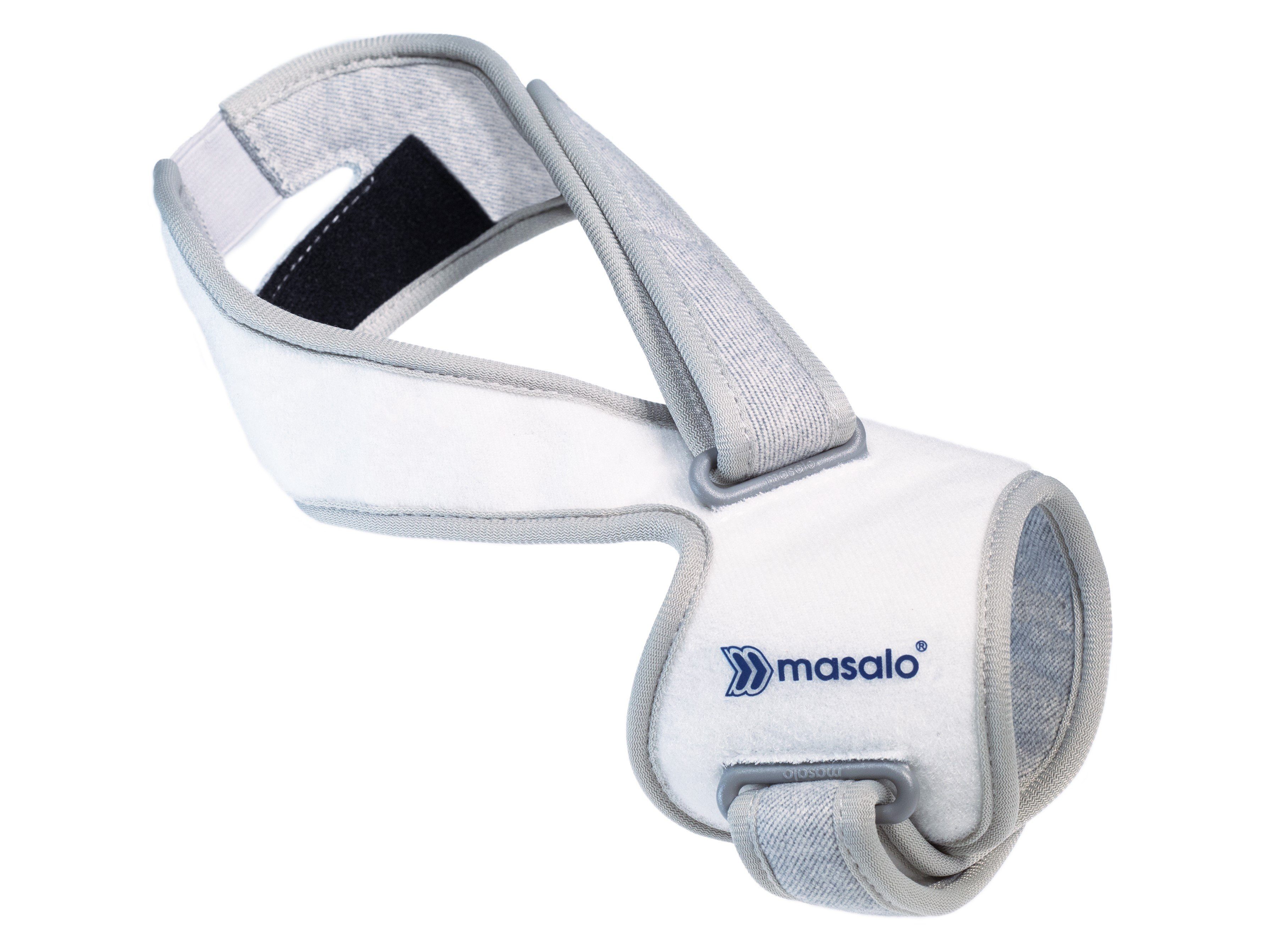 Armbandage Masalo® Manschette MED - bei Tennis-, Golfer-, Mausarm (Epicondylitis)