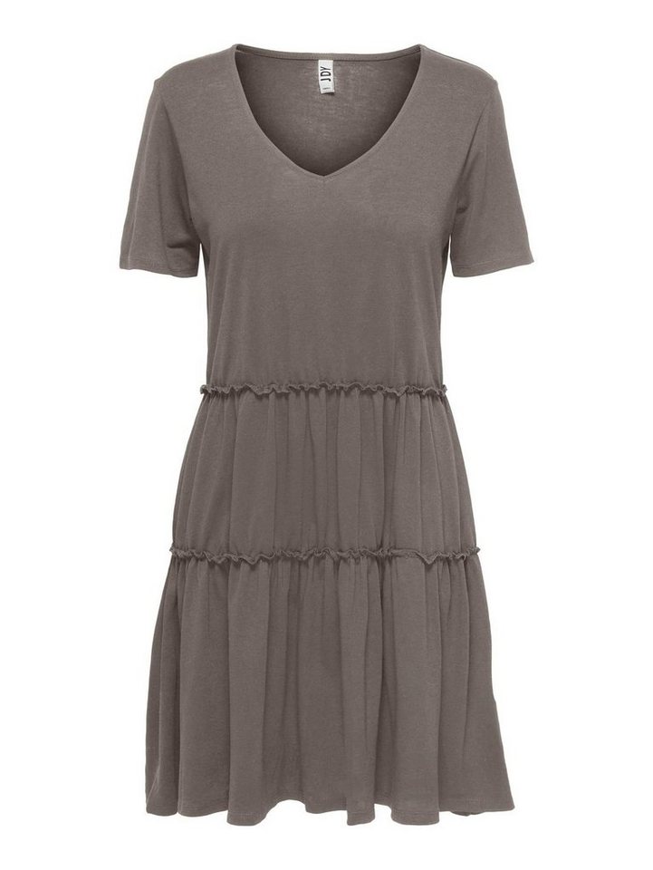 JACQUELINE de YONG Shirtkleid Mehrlagiges Kleid Knielang JDYDALILA  (knielang) 4970 in Taupe