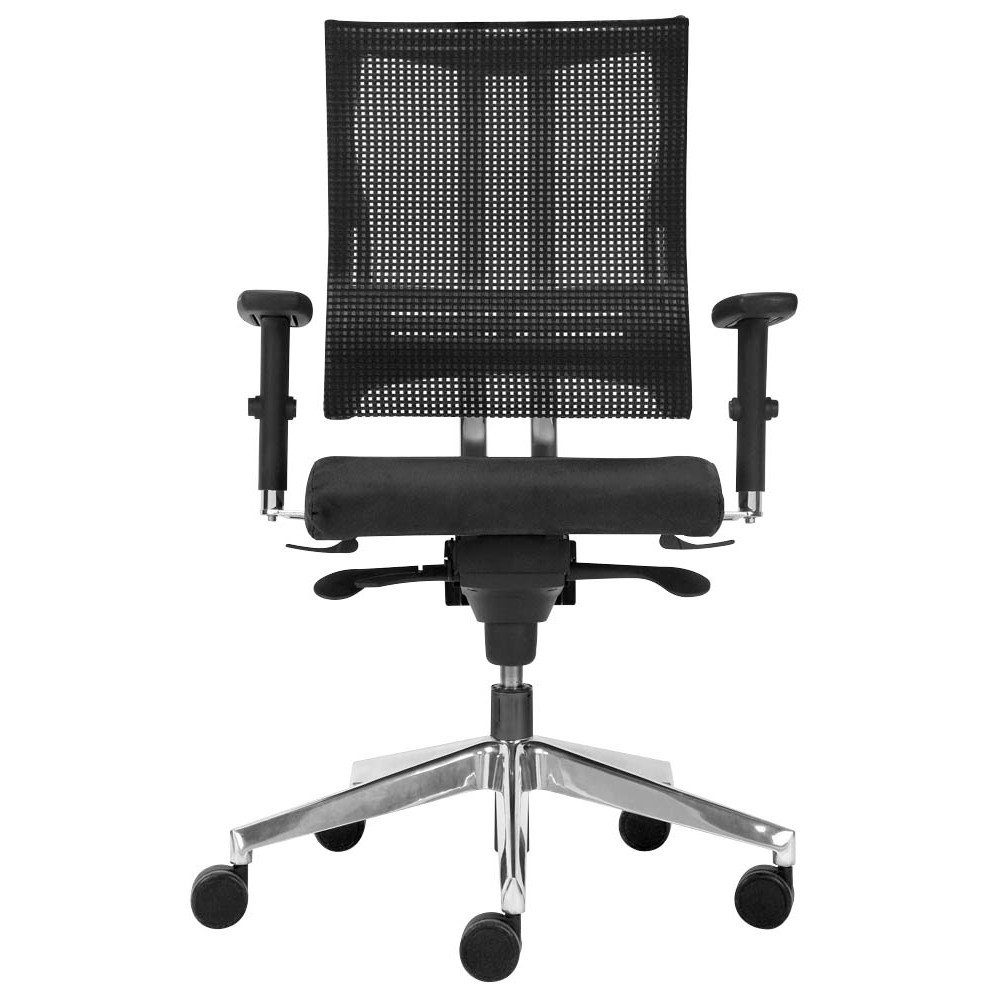 Nowy Styl Bürostuhl 1 Bürodrehstuhl NET MOTION Alu Chrom Polypropylen schwarz