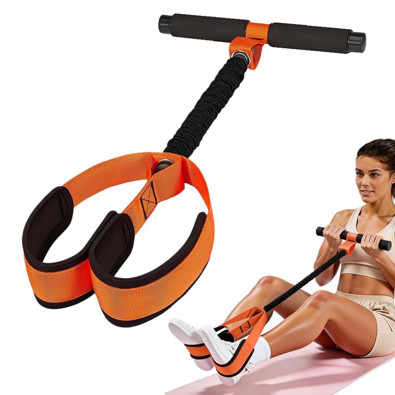 LuxusKollektion Expander Fitnessband mit Griff Orange
