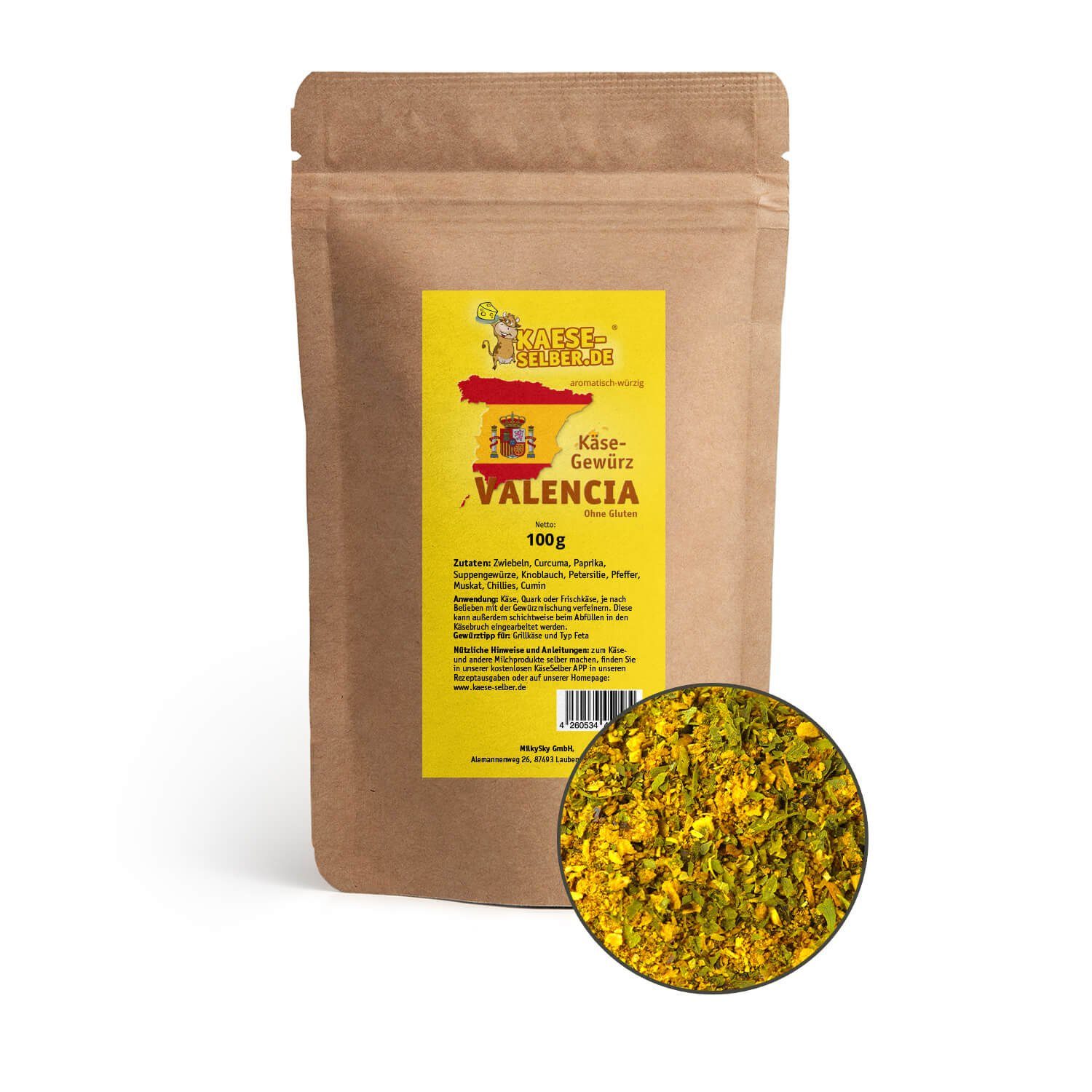 KAESE-SELBER.DE Gewürz kaese-selber.de Käsegewürz Valencia 100 g
