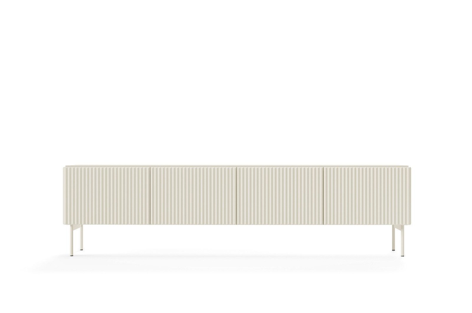 yourhouse24 Lowboard RTV-Schrank Muti 4D 195x51x40 cm Schwarz, Kaschmir günstig online kaufen